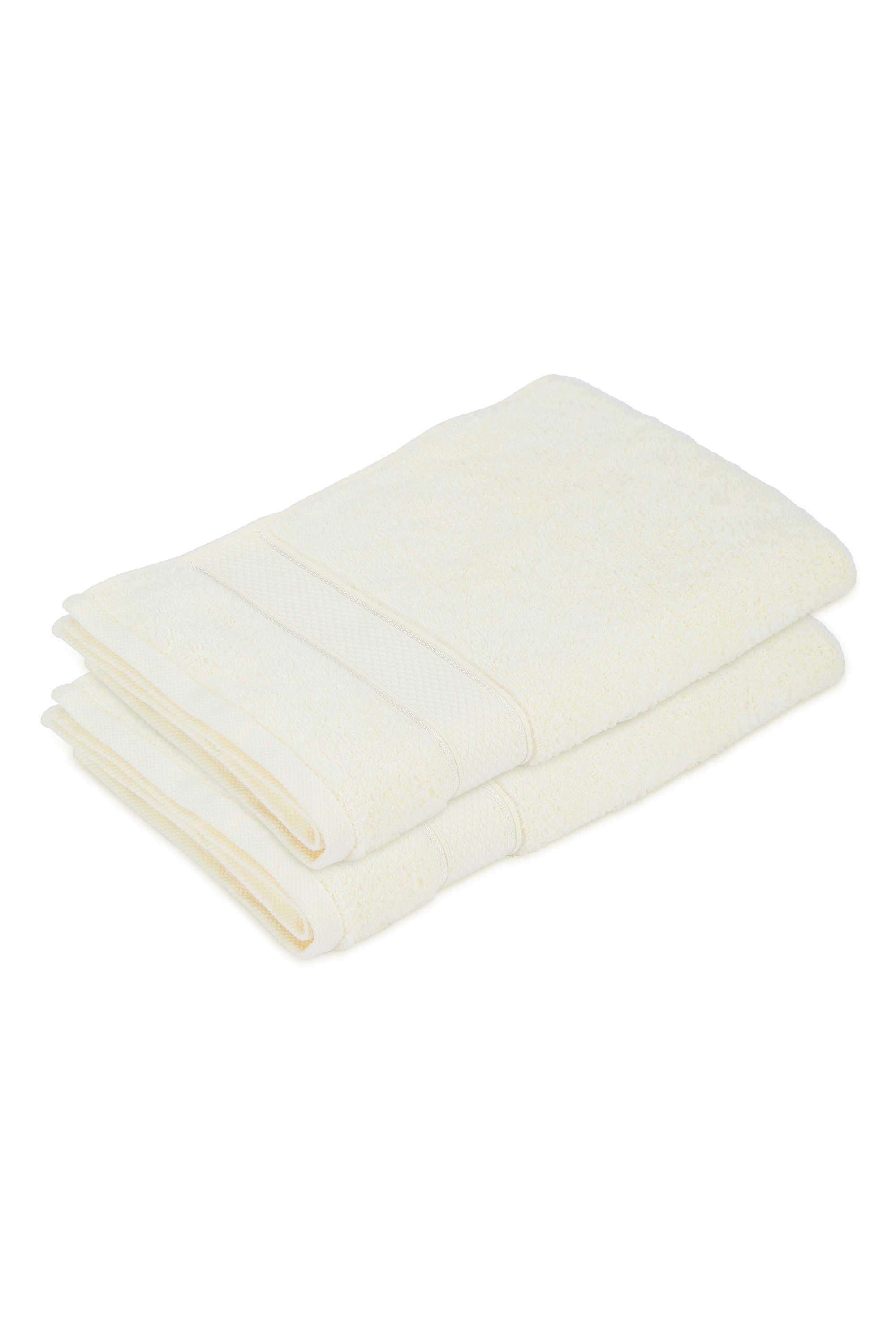 Luxe-Loom-100--Cotton-550-GSM-Cream-Hand-Towels---Pack-of-2