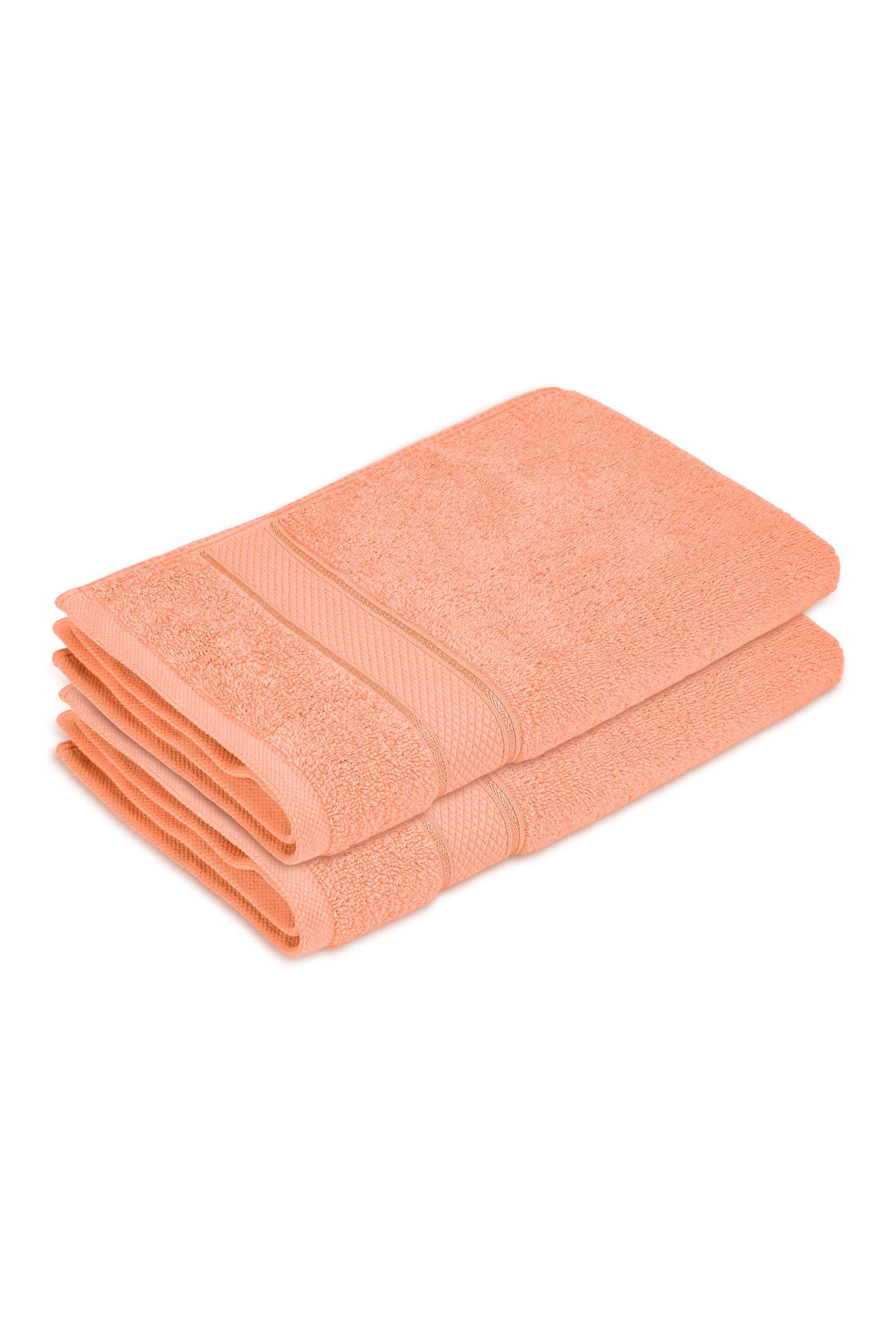 Luxe-Loom-100--Cotton-550-GSM-Peach-Hand-Towels---Pack-of-2