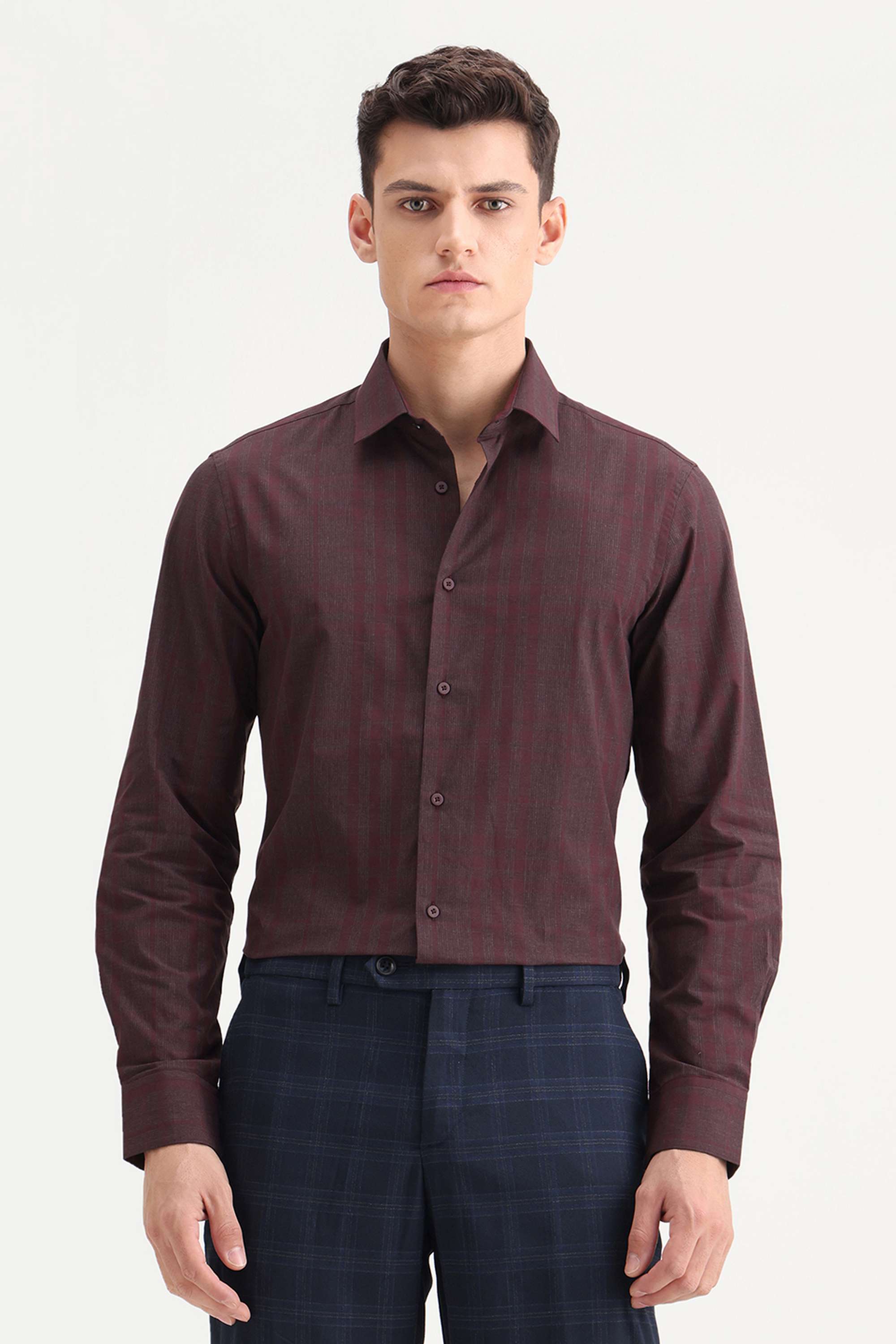Solid-Cotton-Regular-Fit-Men-s-Casual-Shirt