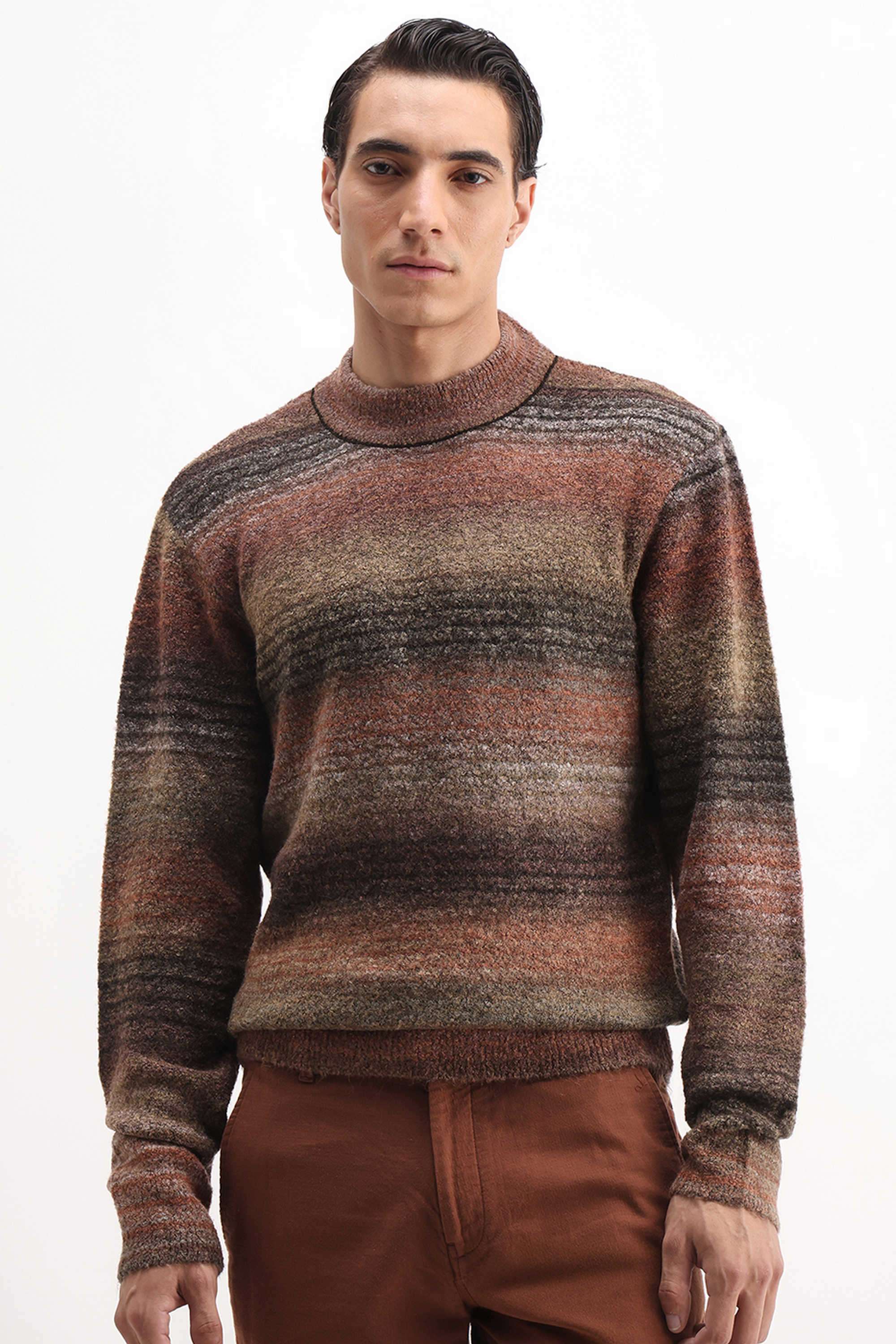 Solid-Acrylic-Round-Neck-Men-s-Sweatshirt