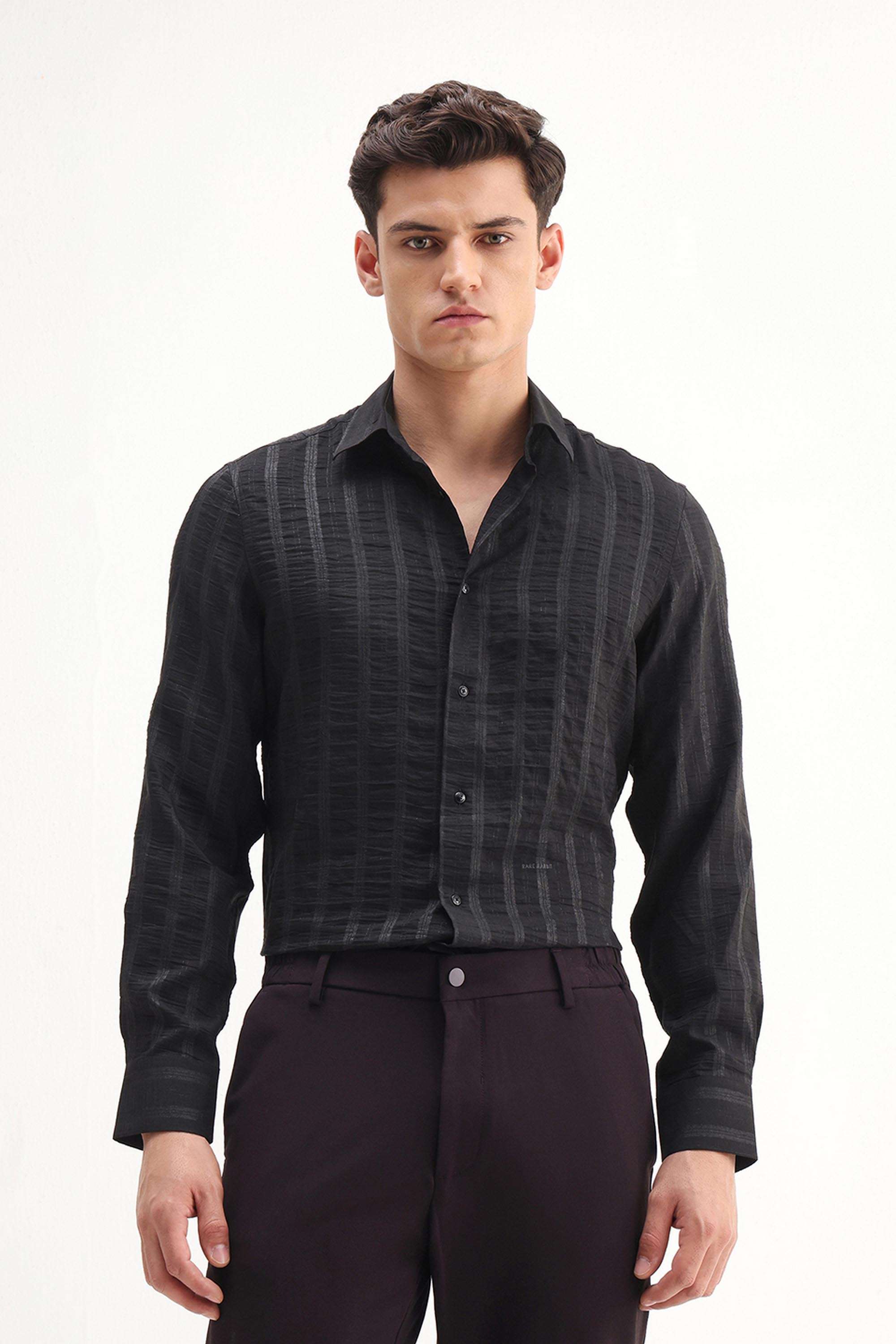 Solid-Cotton-Regular-Fit-Men-s-Casual-Shirt