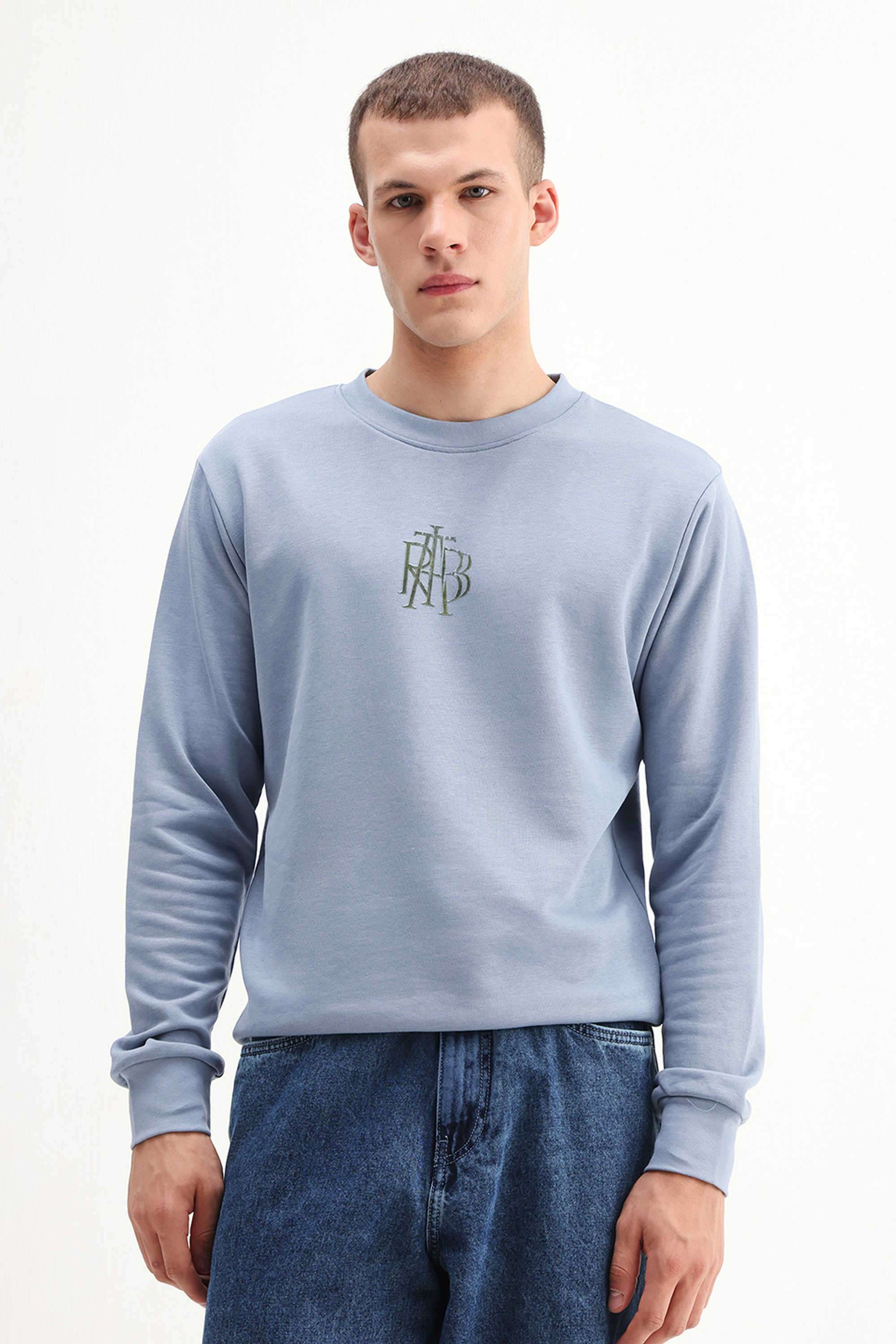 Solid-Acrylic-Round-Neck-Men-s-Sweatshirt