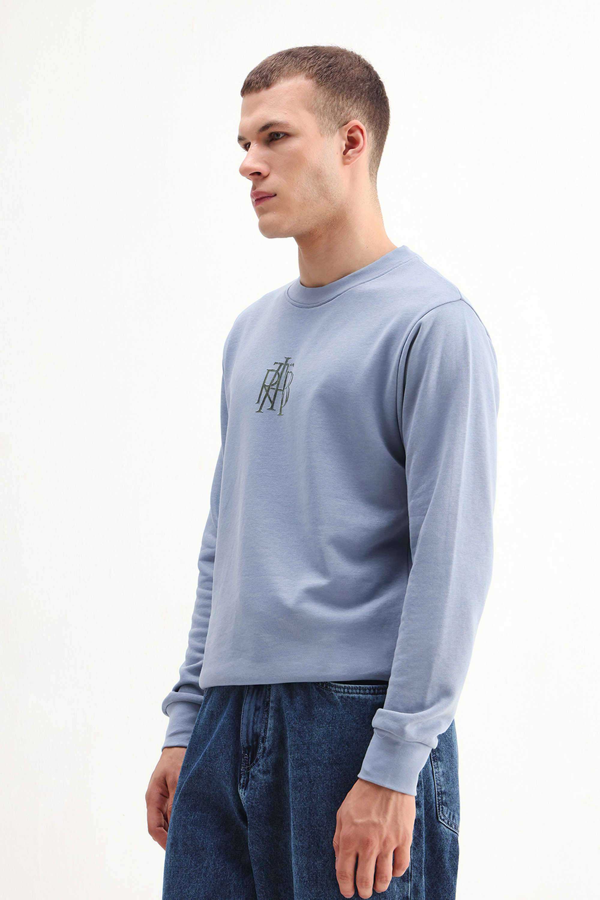Solid-Acrylic-Round-Neck-Men-s-Sweatshirt
