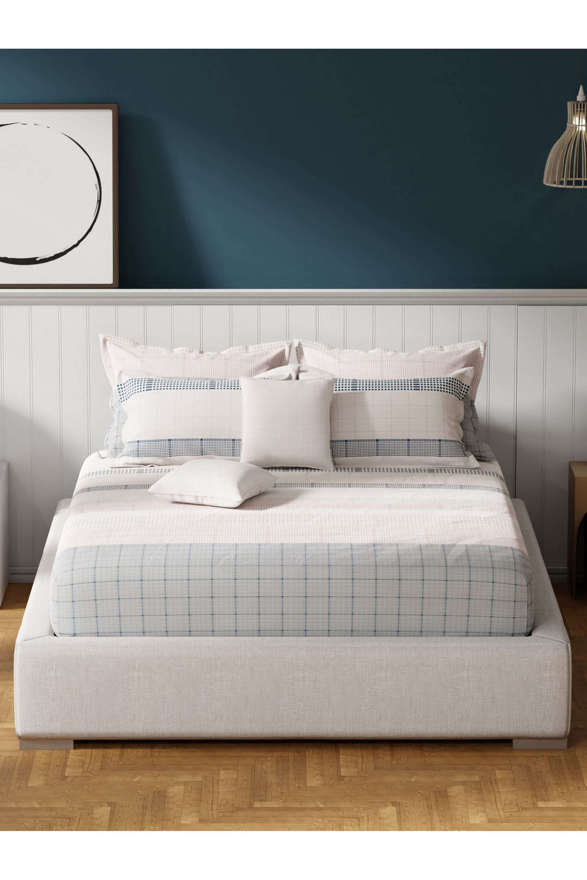 Royal-Essence-Fashion-Colours-100--Cotton-400-TC-Multicolor-Geometrical-King-Bedsheet-Set