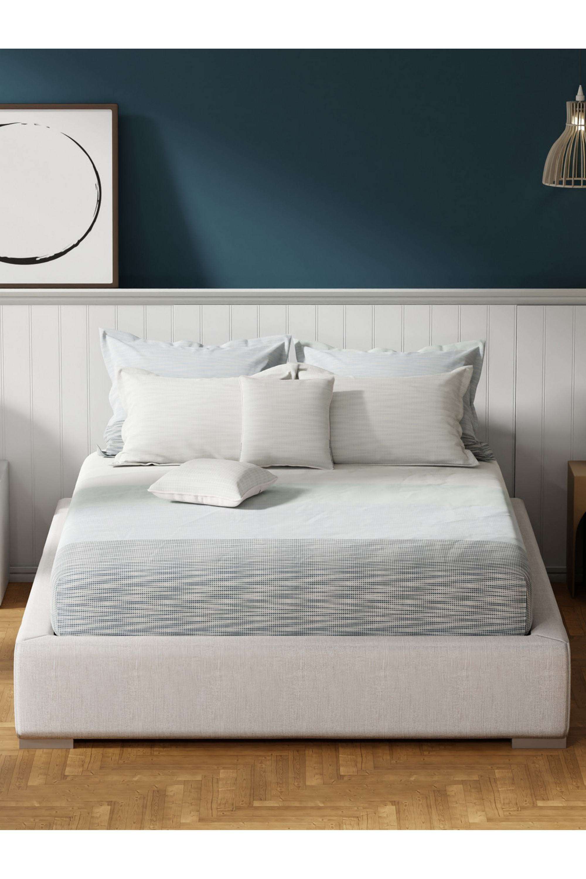 Royal-Essence-Fashion-Colours-100--Cotton-400-TC-Grey-Geometrical-King-Bedsheet-Set