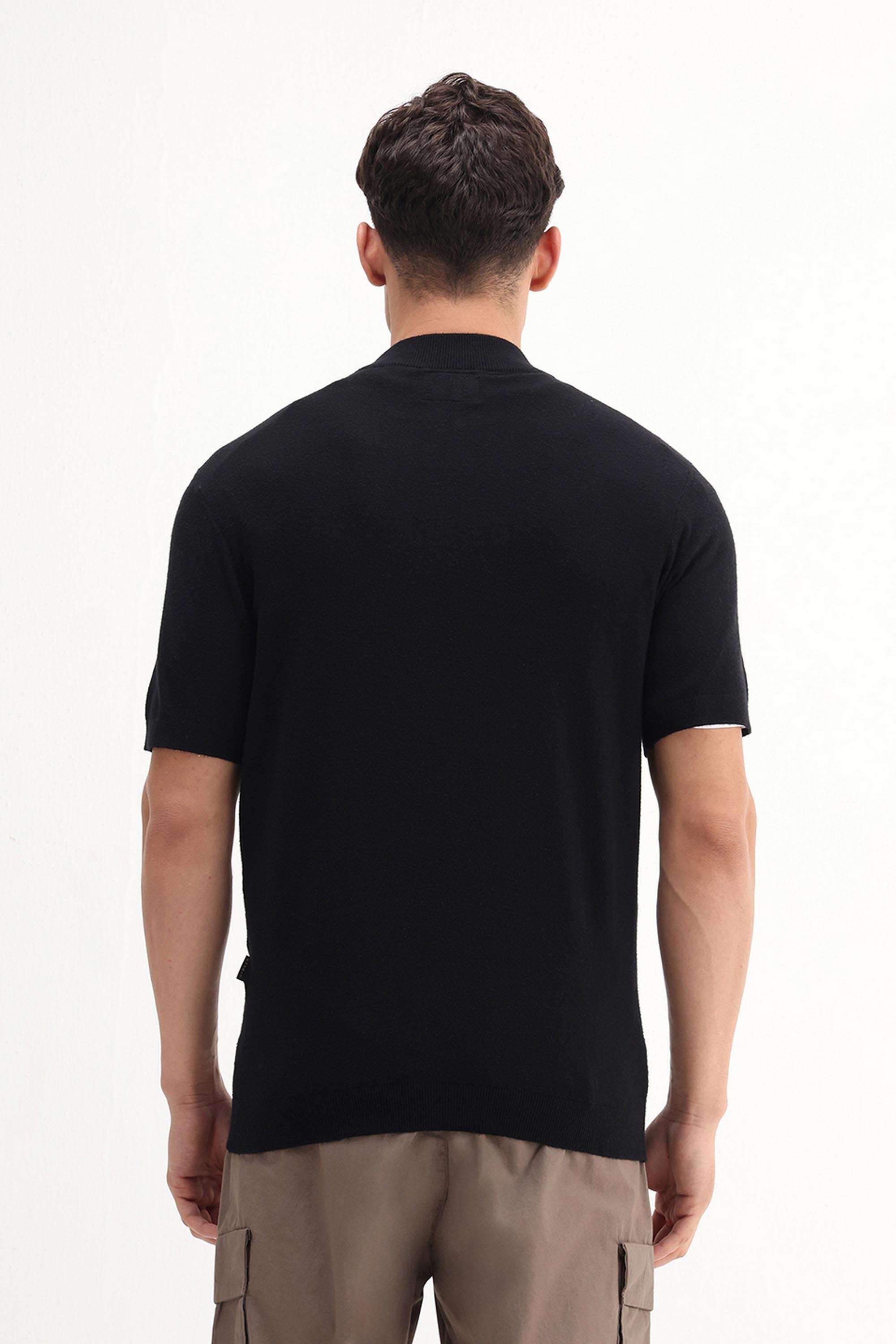 Solid-Viscose-Regular-Fit-Men-T-Shirt