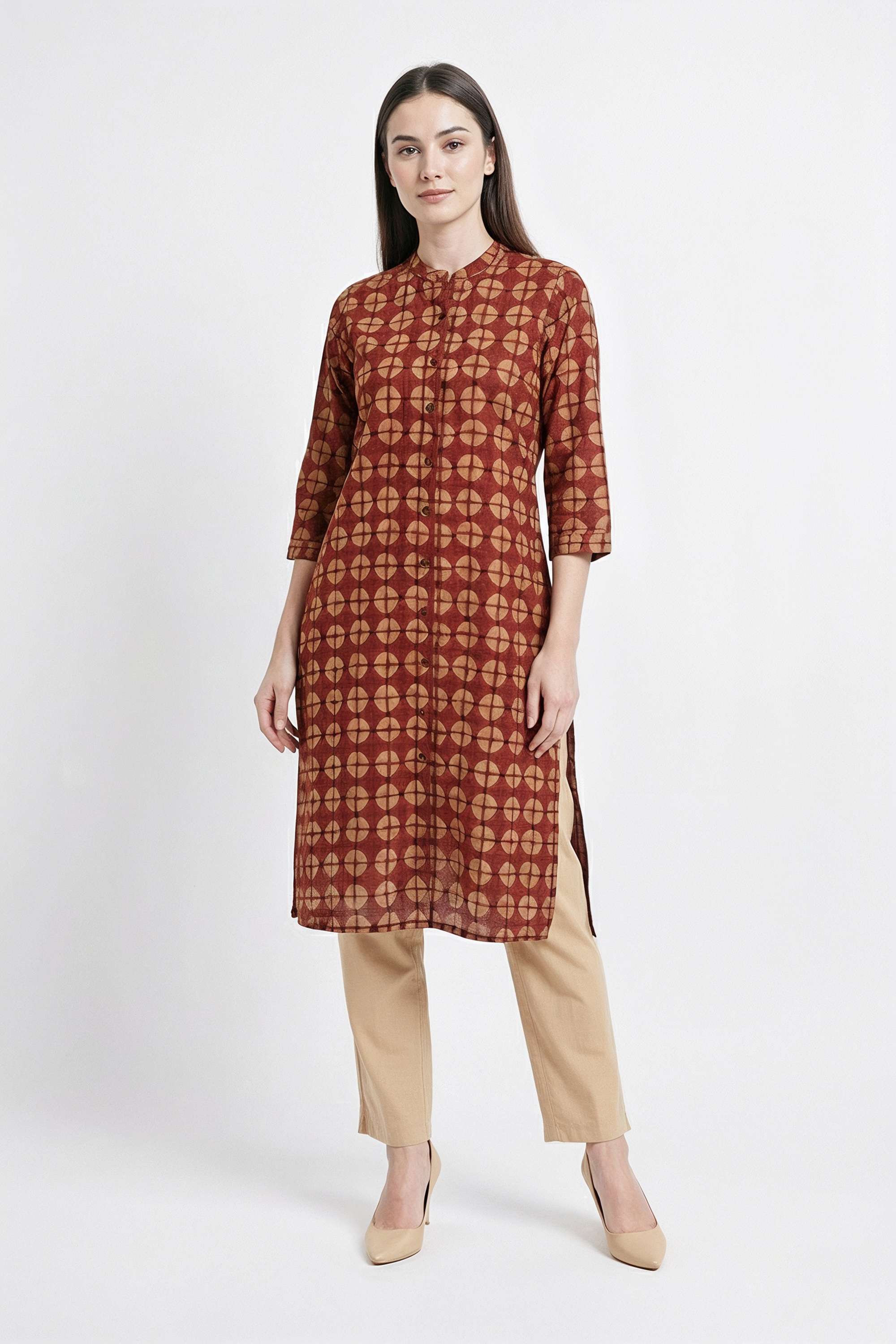 Printed-Viscose-Henley-Women-s-Casual-Wear-Kurta