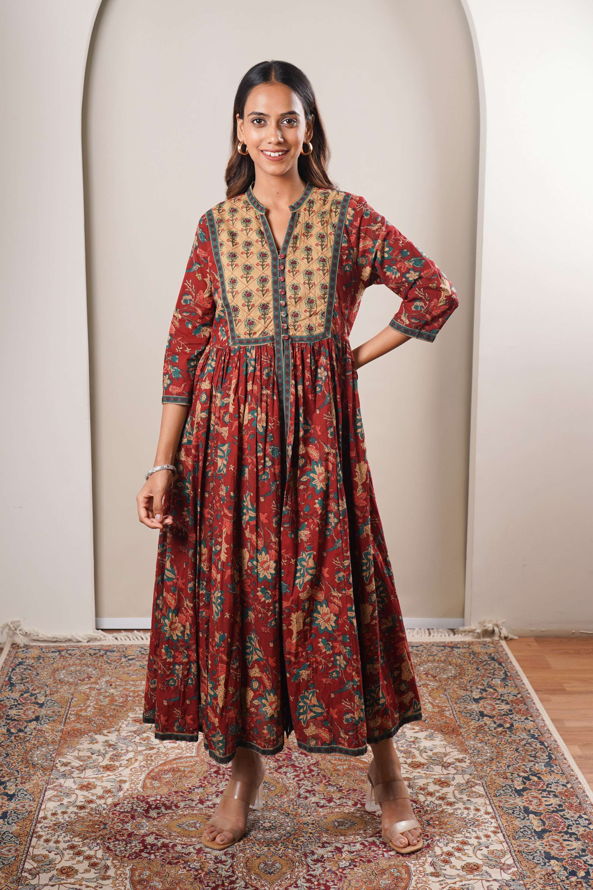 Printed-Cotton-Relaxed-Fit-Women-s-Kurta