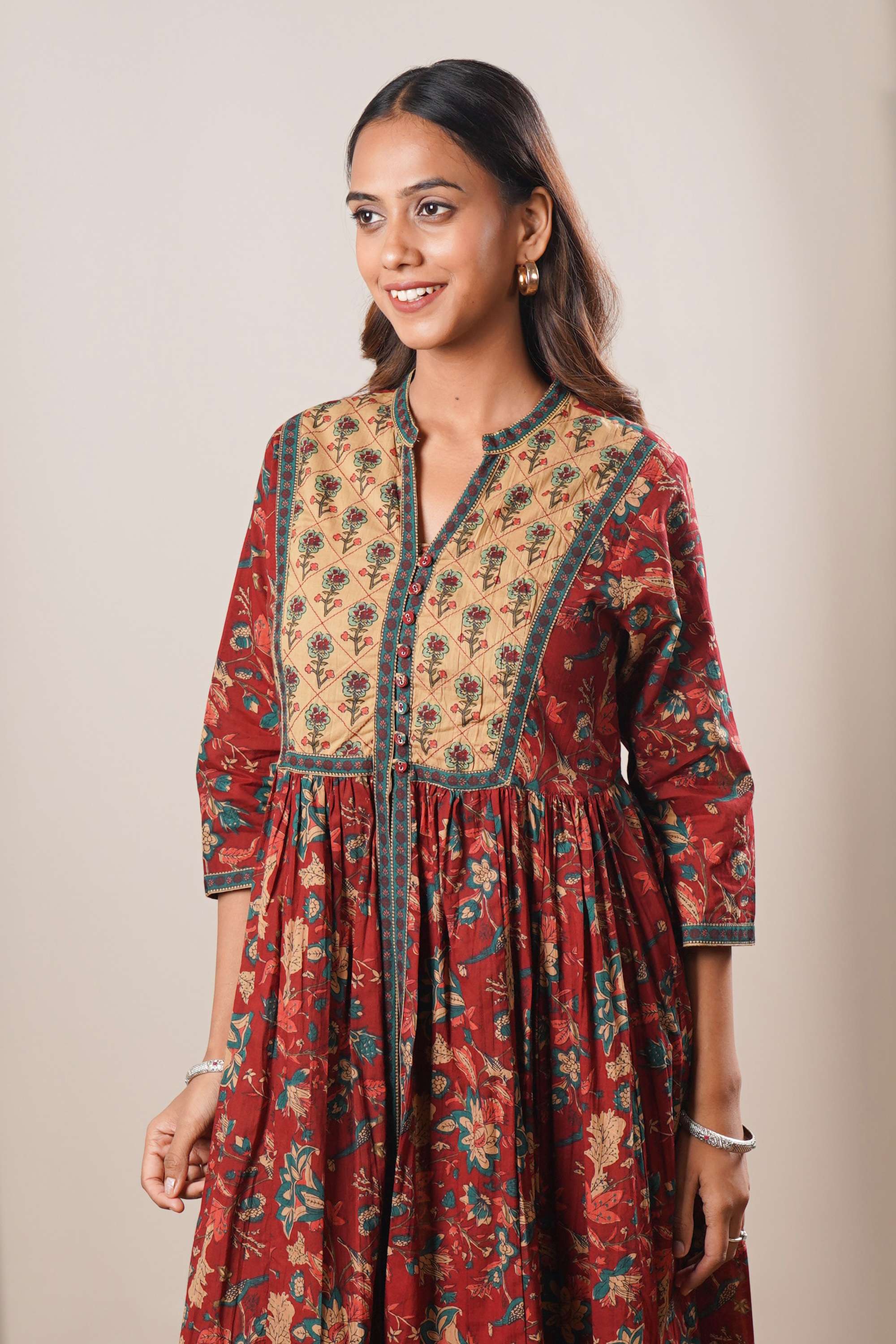 Printed-Cotton-Relaxed-Fit-Women-s-Kurta