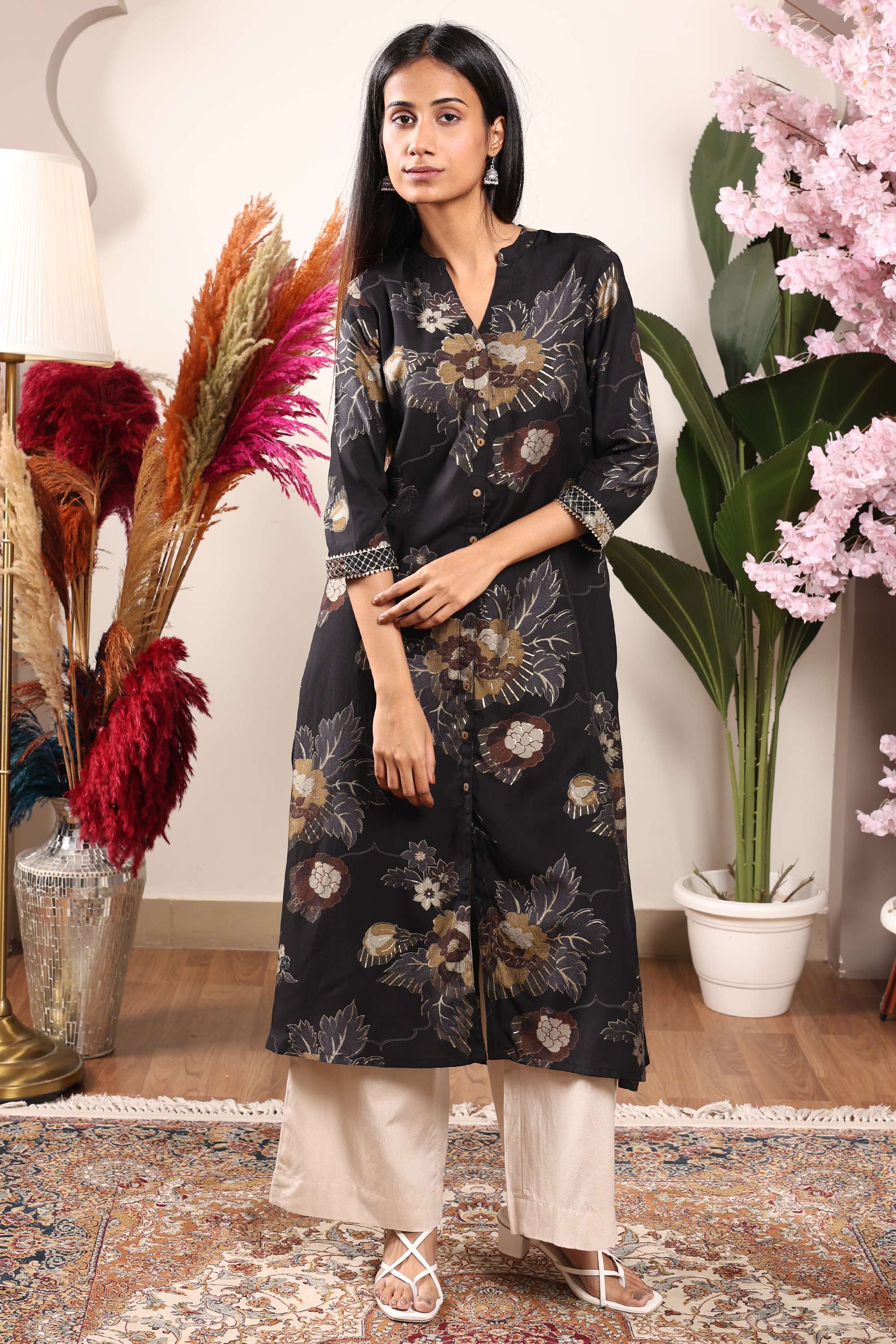 Printed-Muslin-Regular-Fit-Women-s-Kurta
