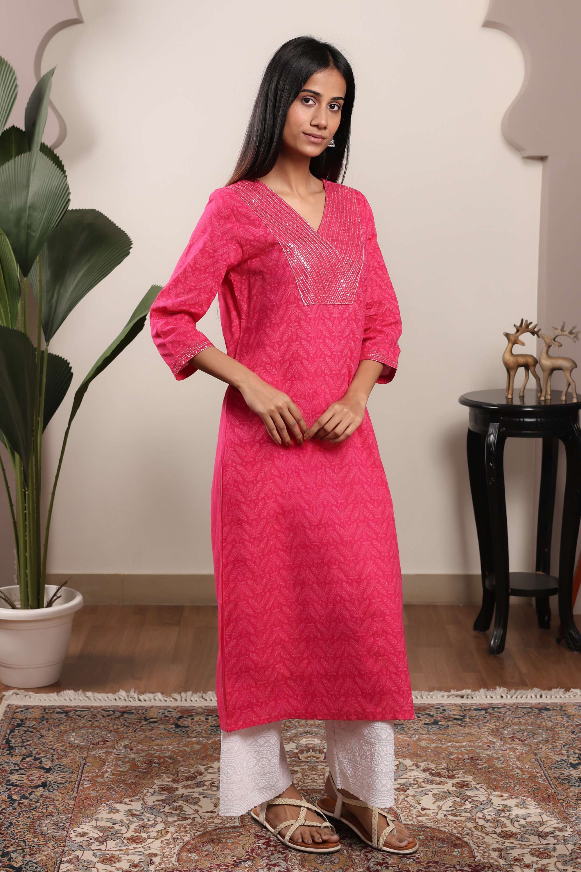 Embroidered-Cotton-Straight-Fit-Women-s-Kurta