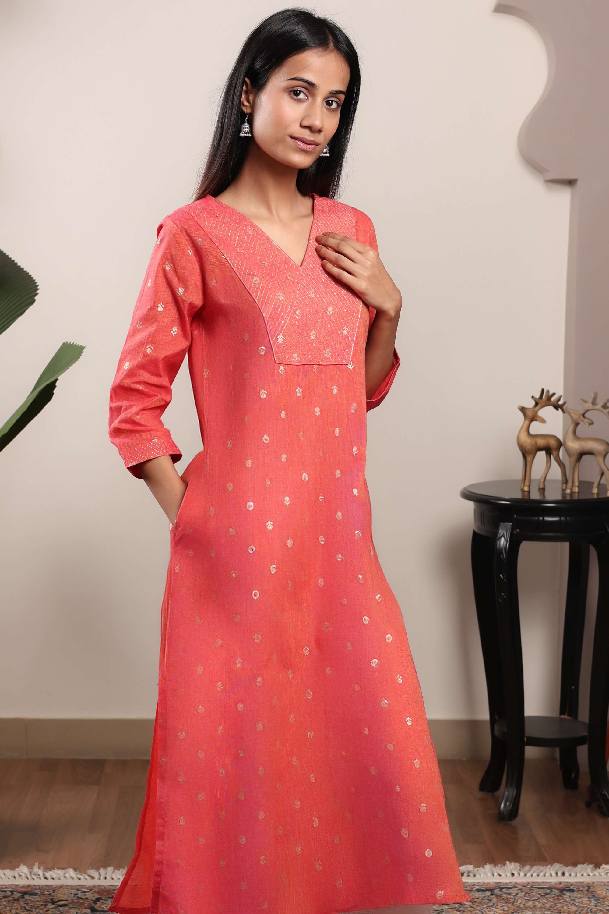 Embroidered-Cotton-Straight-Fit-Women-s-Kurta