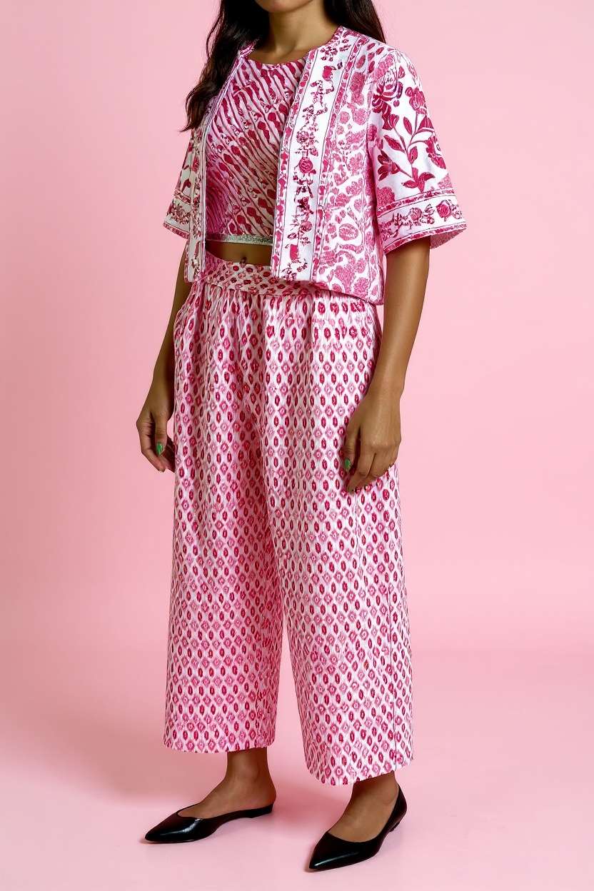 Geometric-Print-Straight-Fit-Cotton-Women-s-Casual-Wear-Palazzos