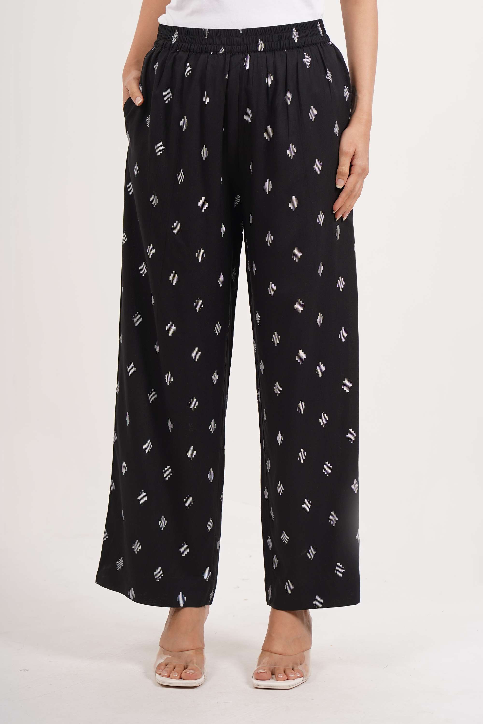 Abstract-Rayon-Women-Ankle-Length-Palazzos