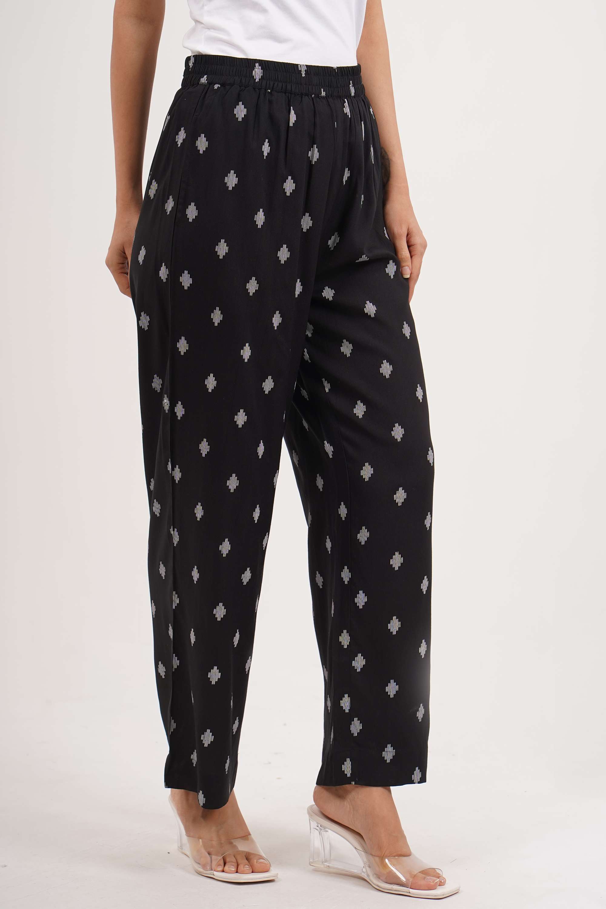 Abstract-Ankle-Length-Rayon-Women-Pant