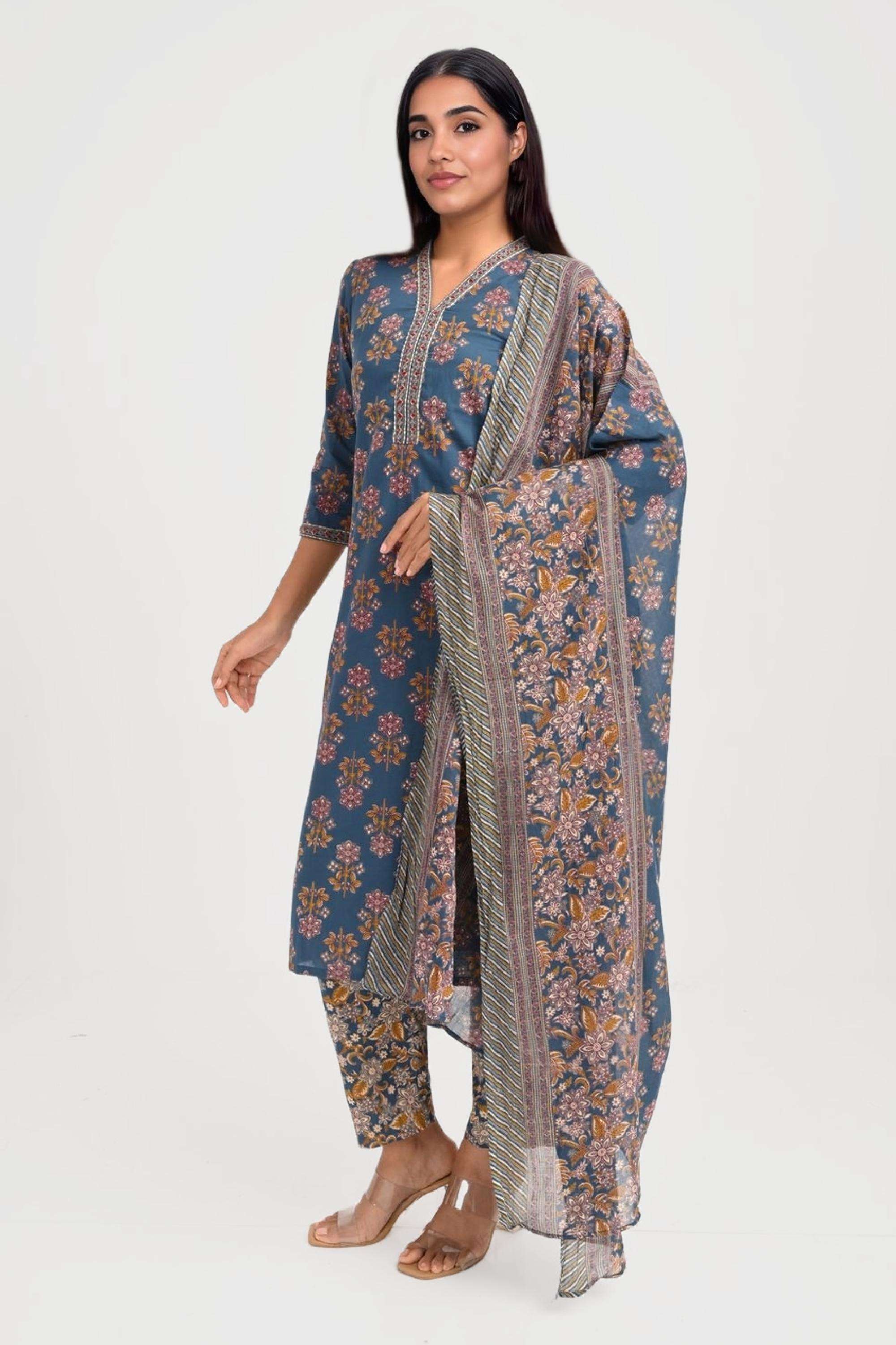 Printed-Cotton-Regular-Fit-Women-s-Kurta-Set