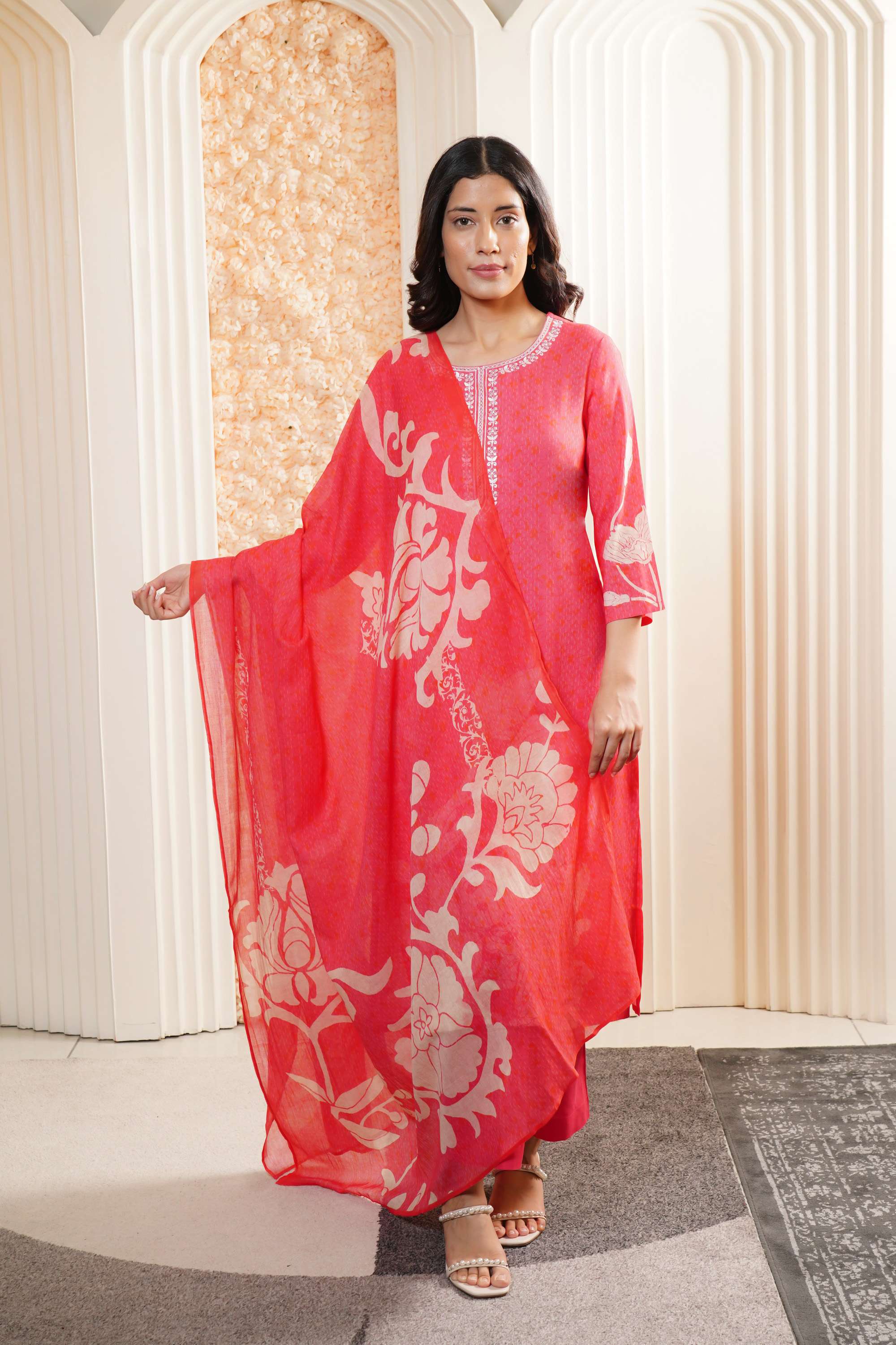 Embroidered-Rayon-Round-Neck-Women-Everyday-Co-Ord-Set