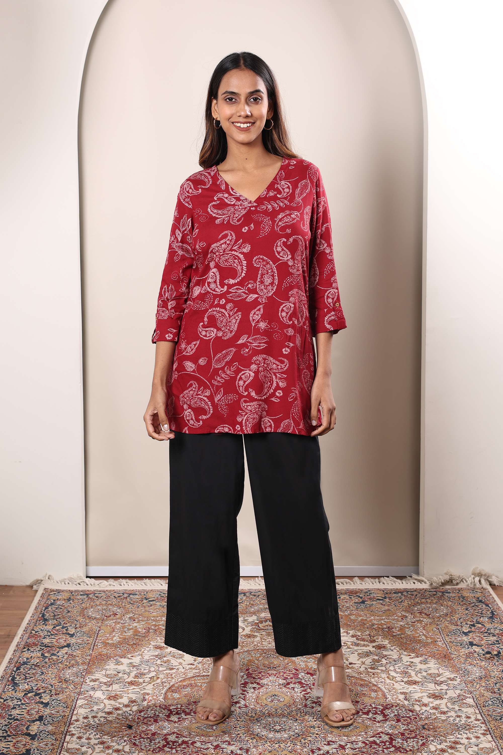 Embroidered-Regular-Fit-Linen-Women-s-Casual-Wear-Pants