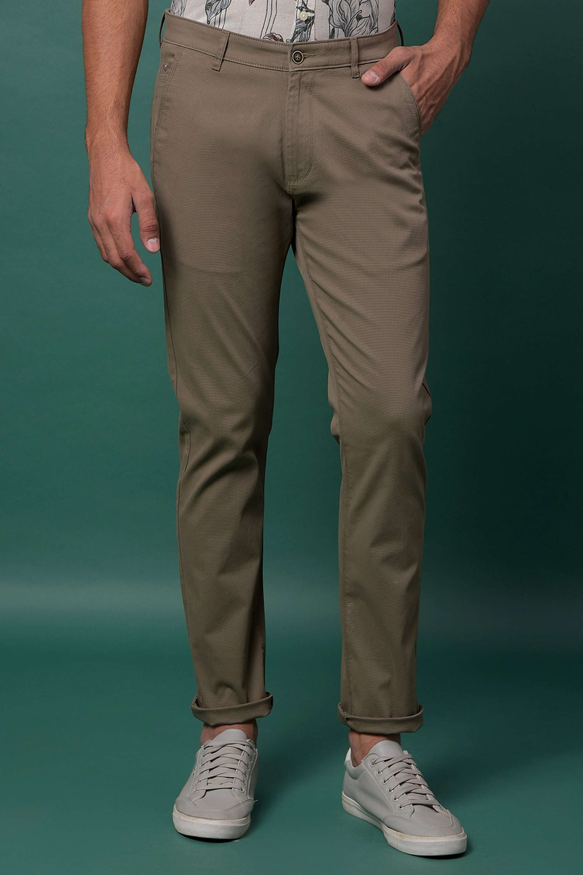 Printed-Blended-Fabric-Slim-Fit-Men-Casual-Wear-Trouser