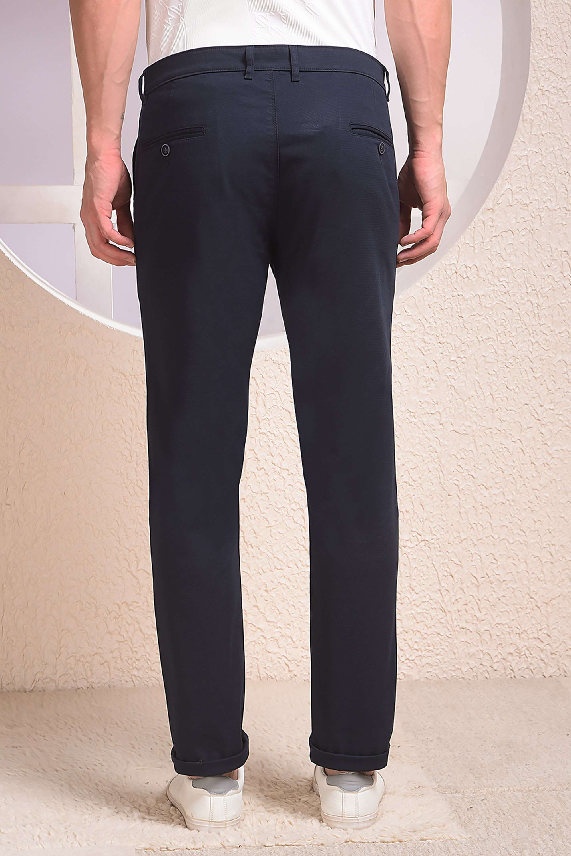 Solid-Blended-Fabric-Regular-Fit-Men-Casual-Wear-Trouser