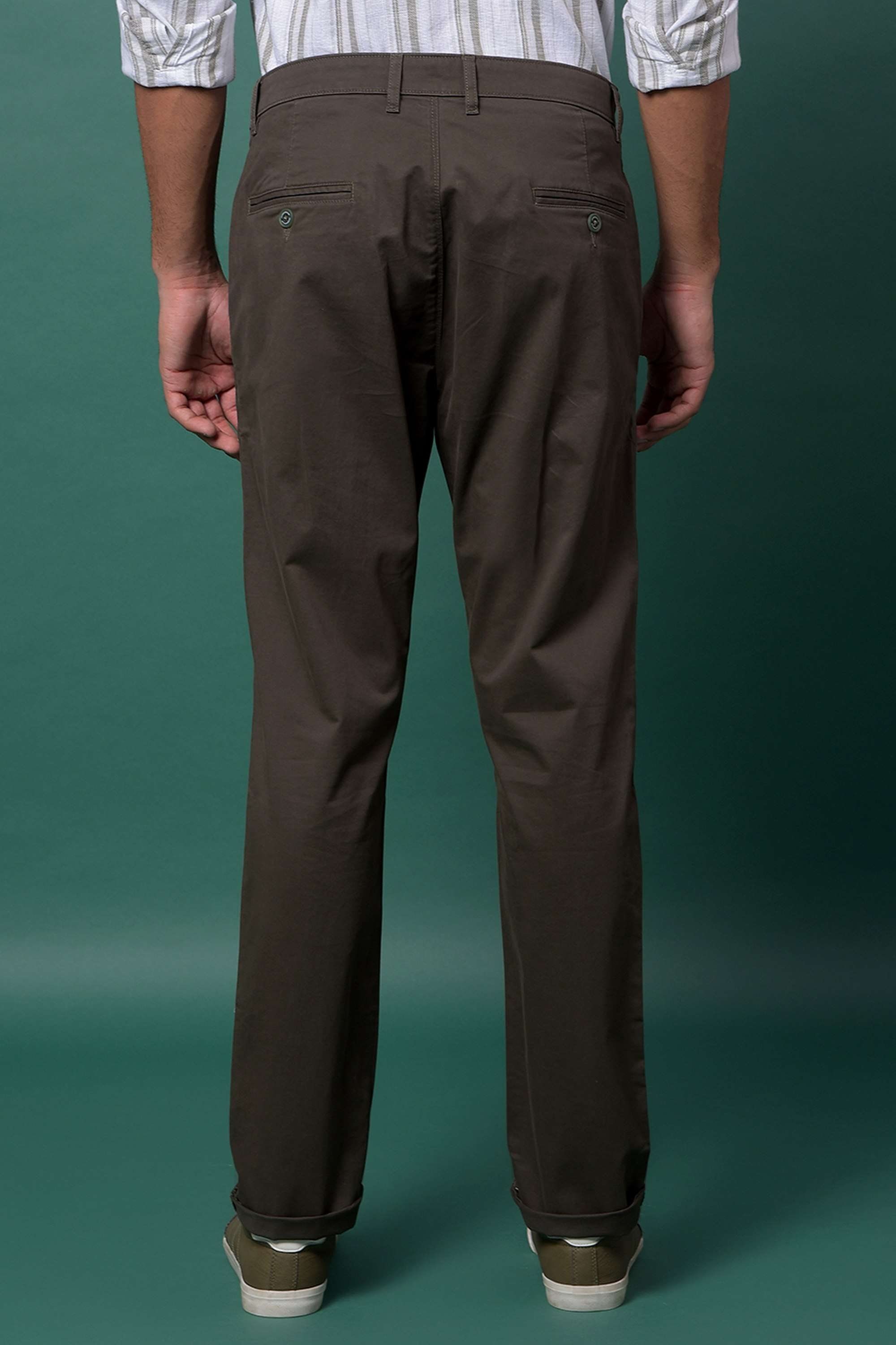 Solid-Blended-Fabric-Slim-Fit-Men-Casual-Wear-Trouser