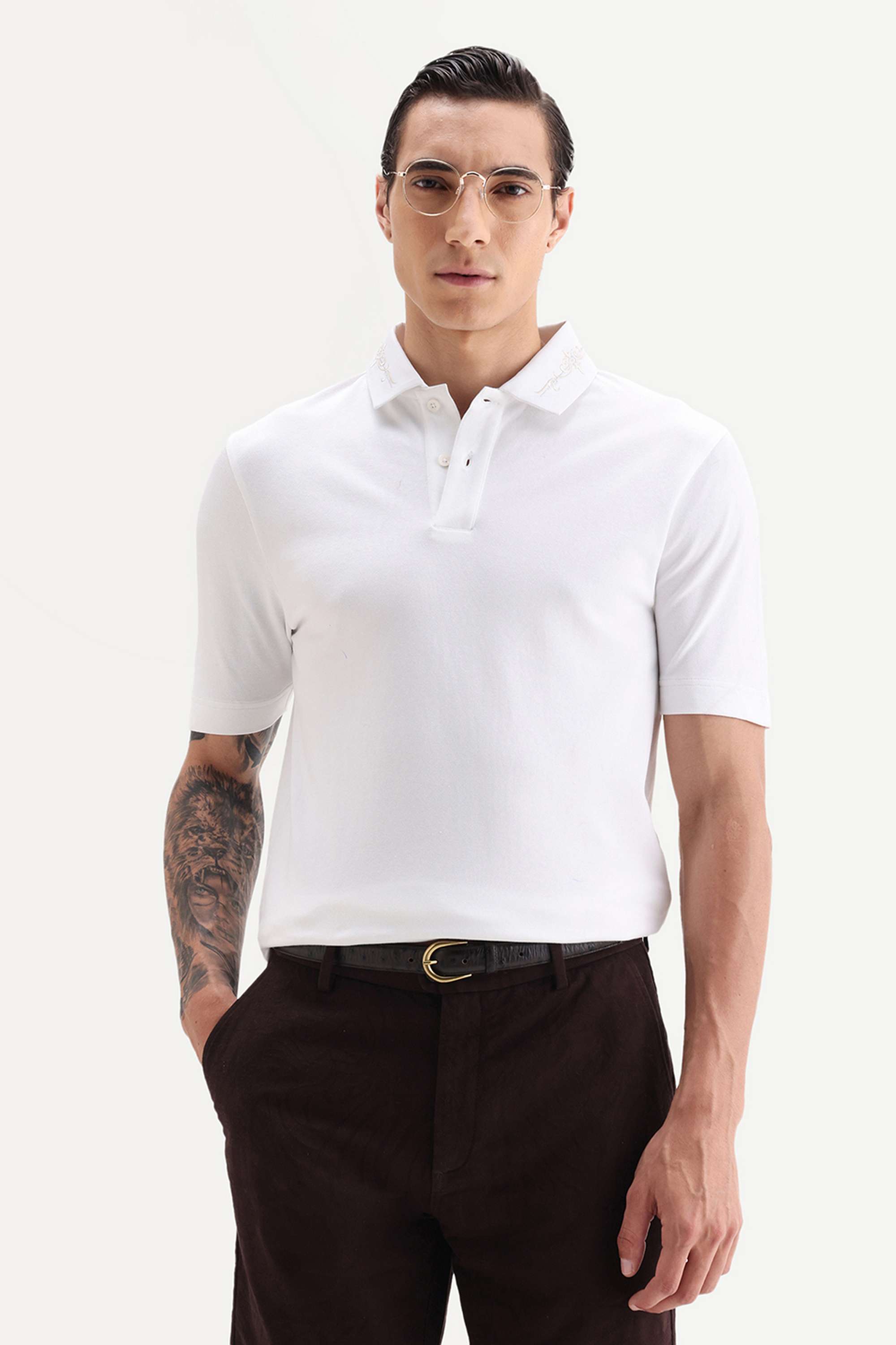 Solid-Cotton-Regular-Fit-Men-Polo-T-Shirt