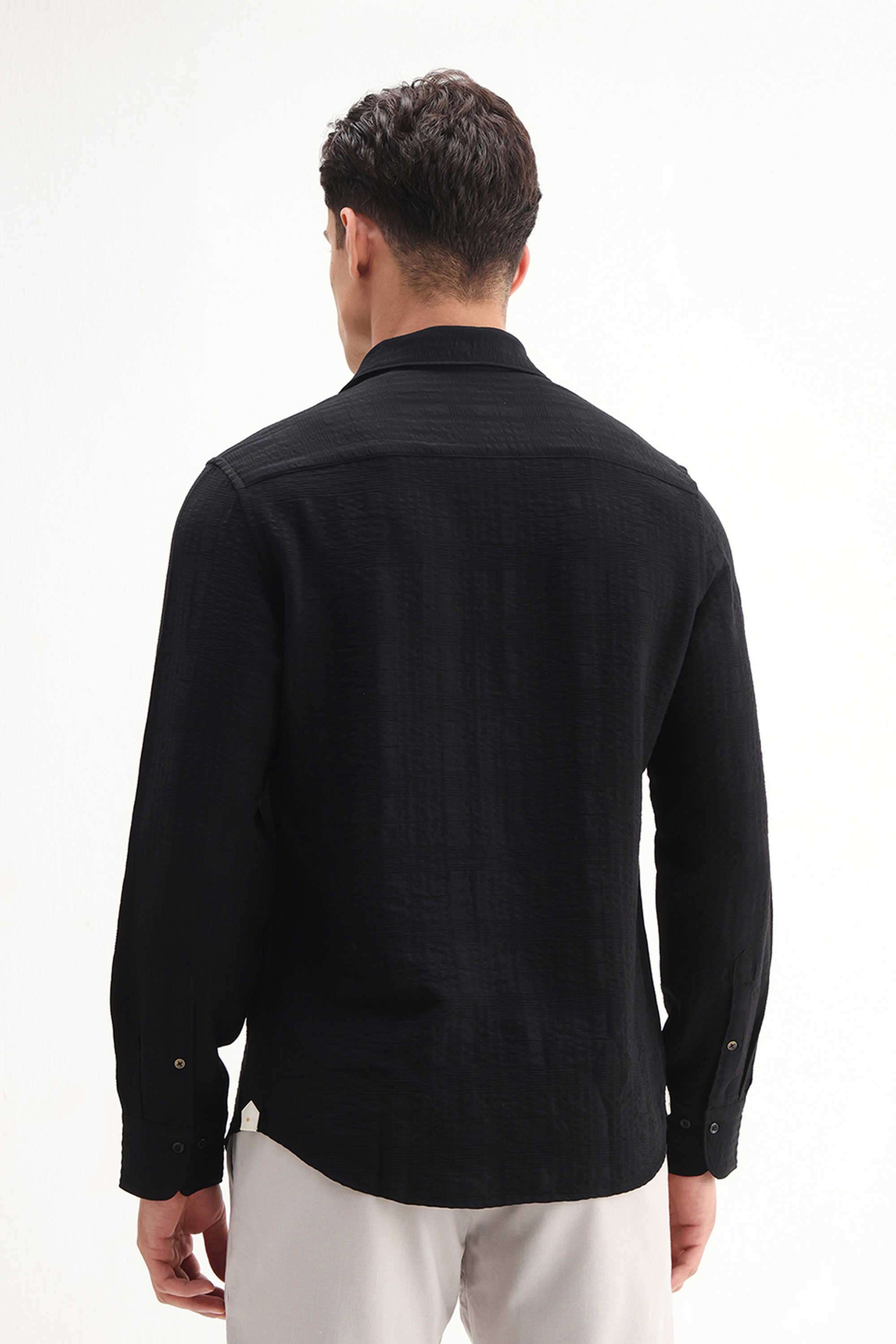 Solid-Cotton-Regular-Fit-Men-s-Casual-Shirt