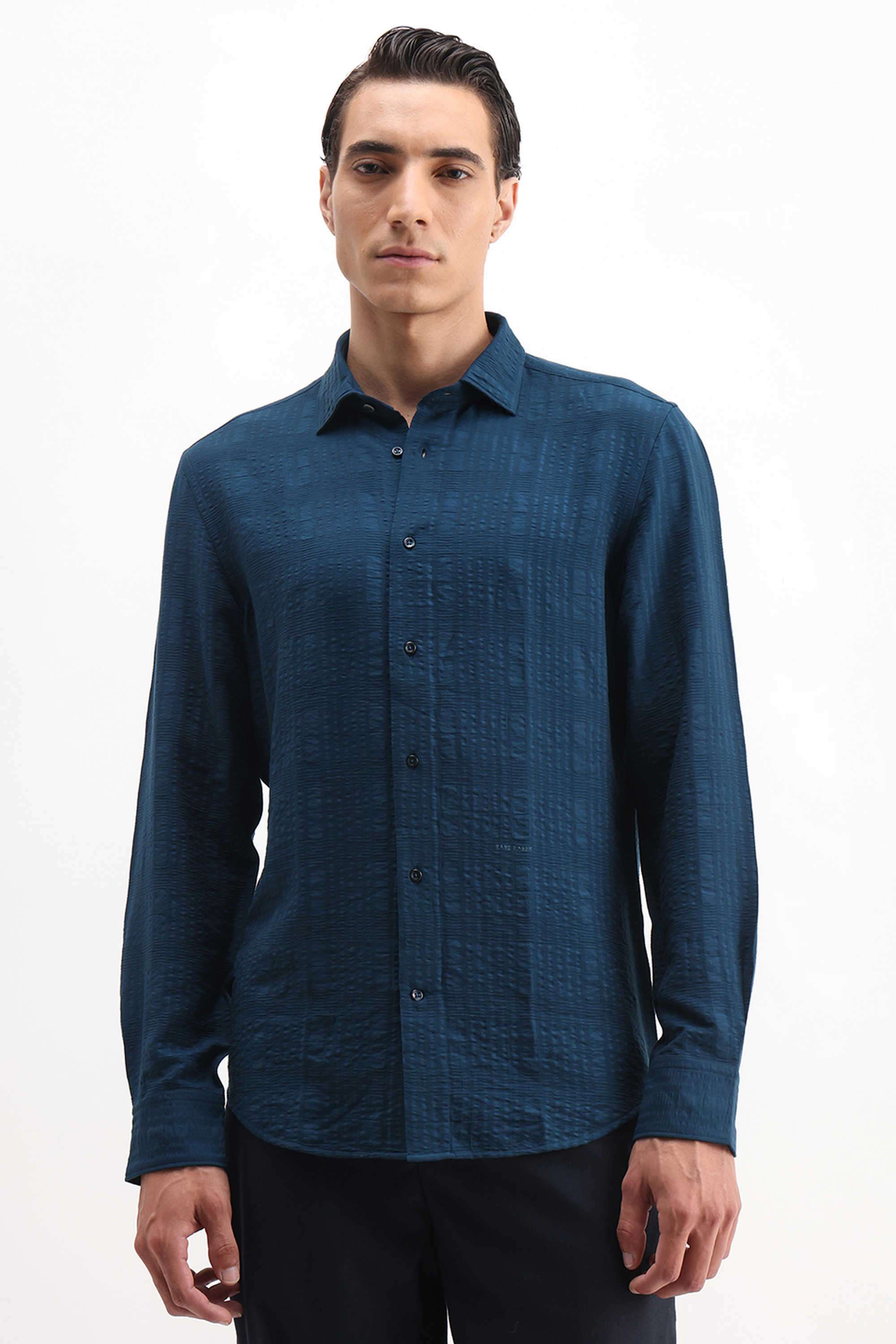 Solid-Viscose-Regular-Fit-Men-s-Casual-Shirt