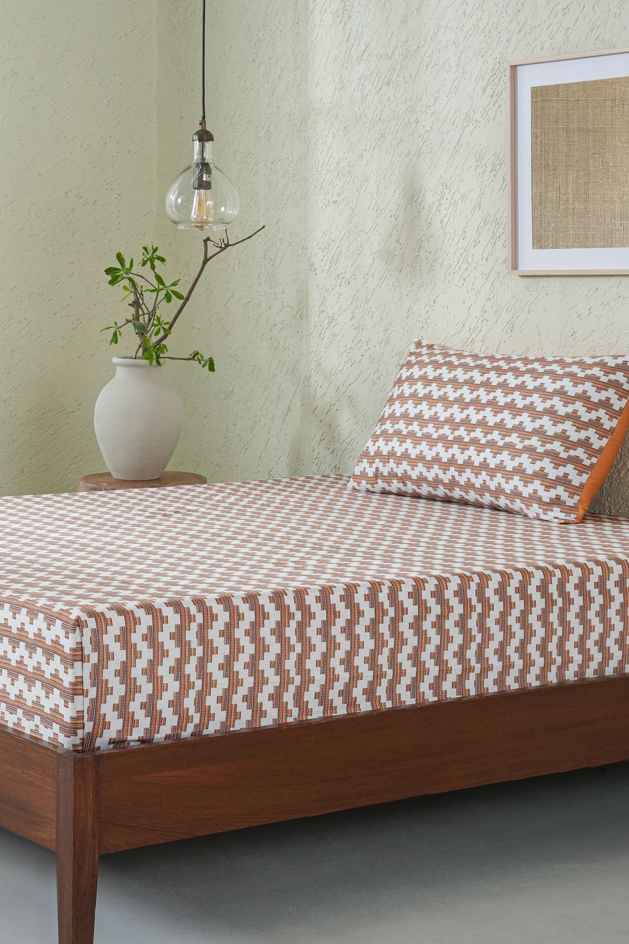 100--Cotton-Printed-Single-Bedsheet-with-1-Pillow-Case---200-TC
