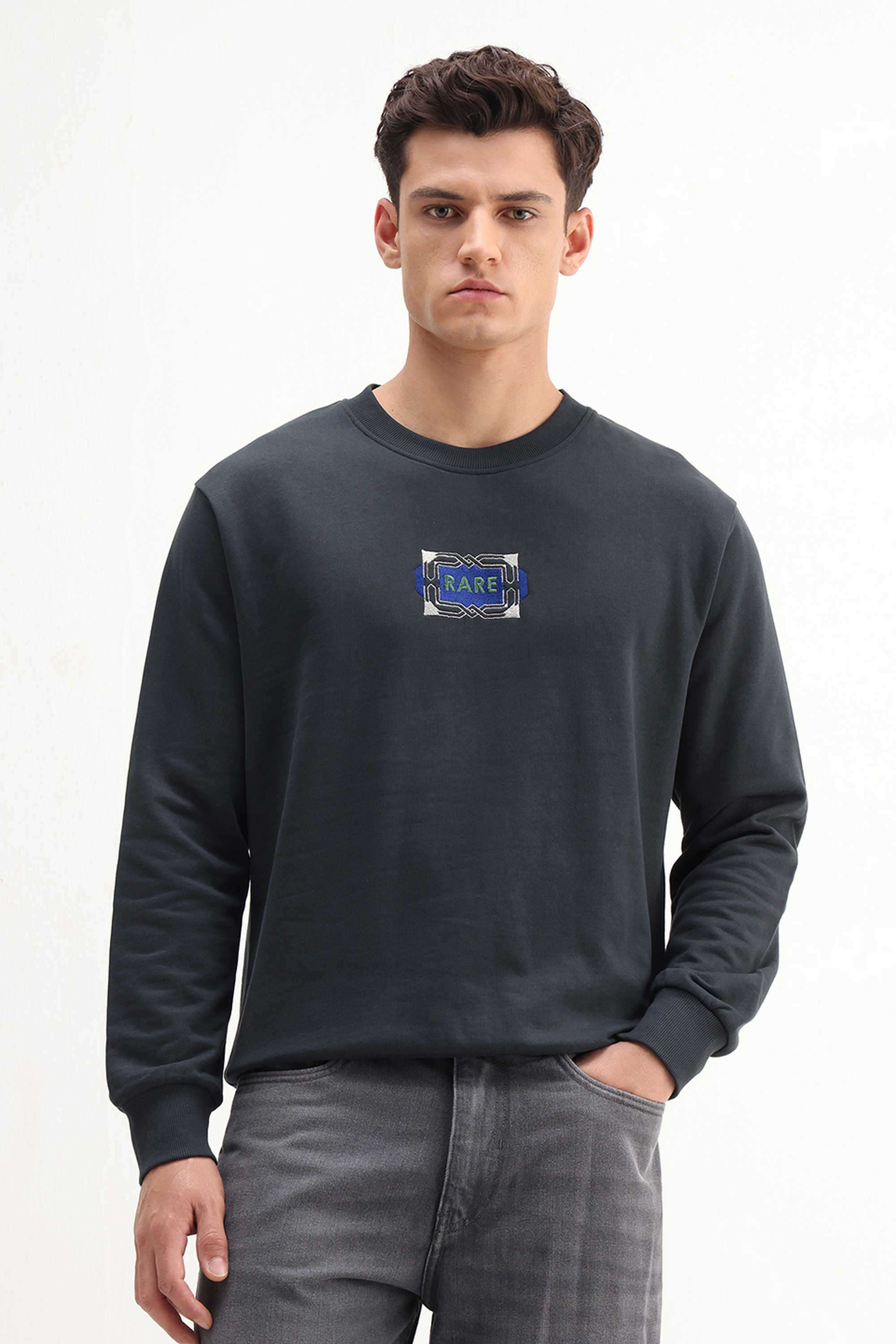 Solid-Cotton-Round-Neck-Men-s-Sweatshirt