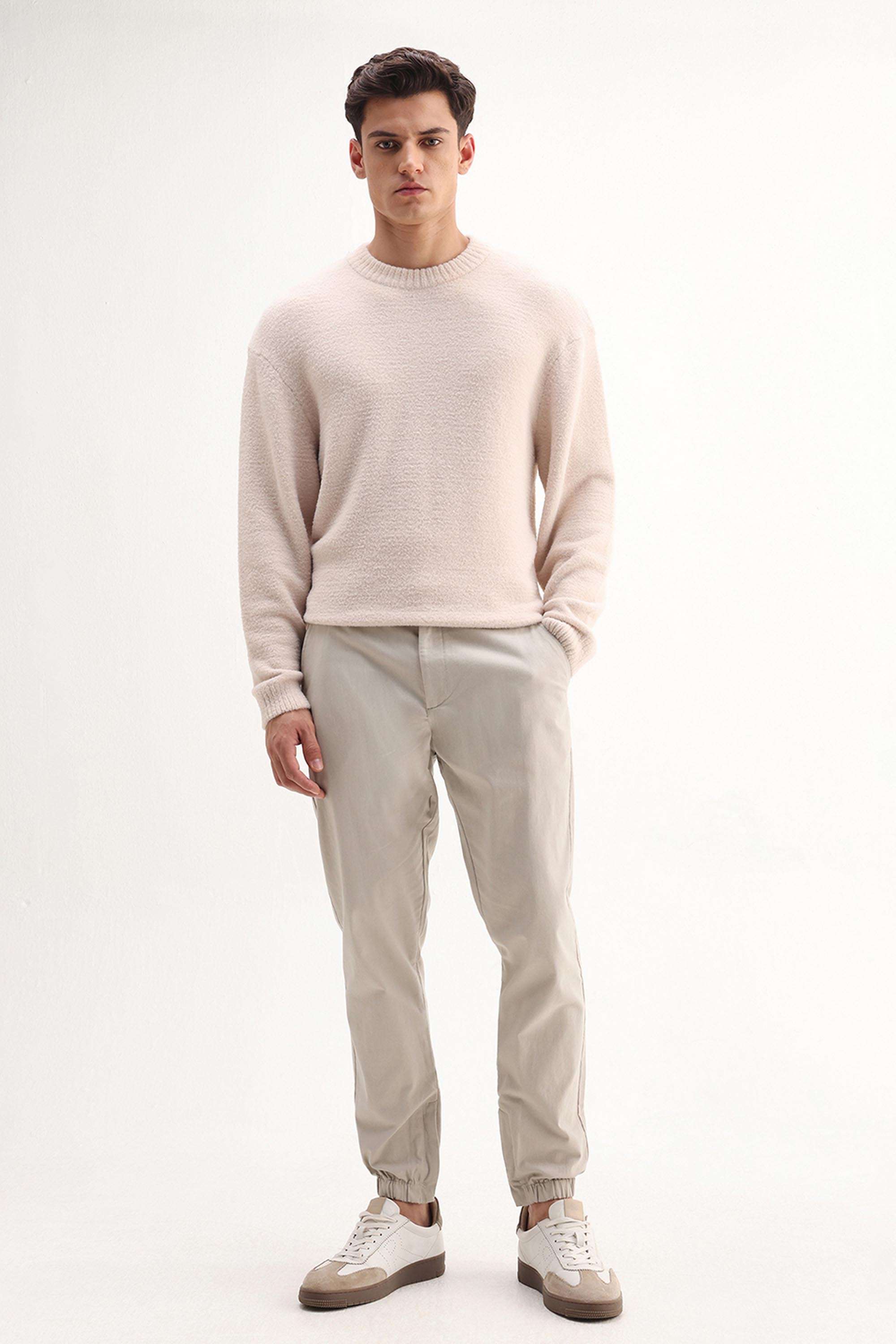 Solid-Cotton-Regular-Fit-Men-s-Casual-Trousers