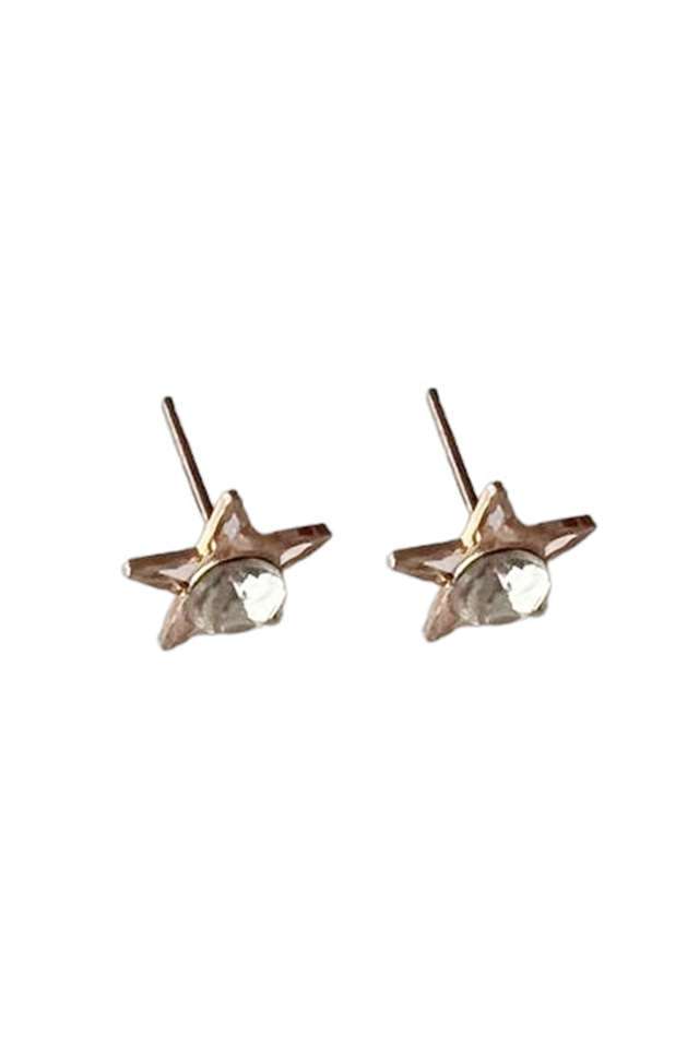 Gold-Toned-Diamanti-Stud-Earring
