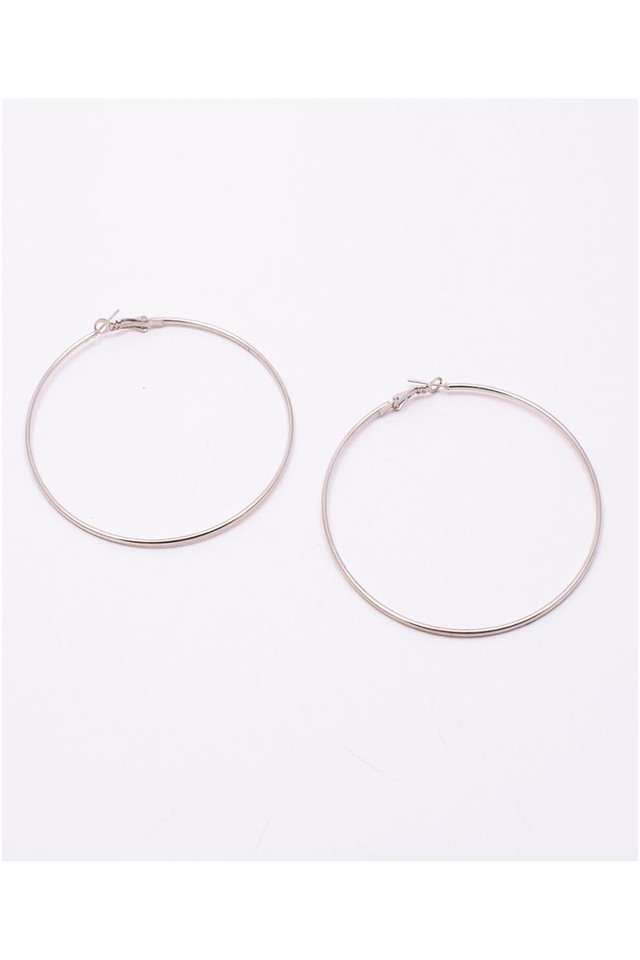 Stylish-Silver-Alloy-Womens-Hoop-Earrings