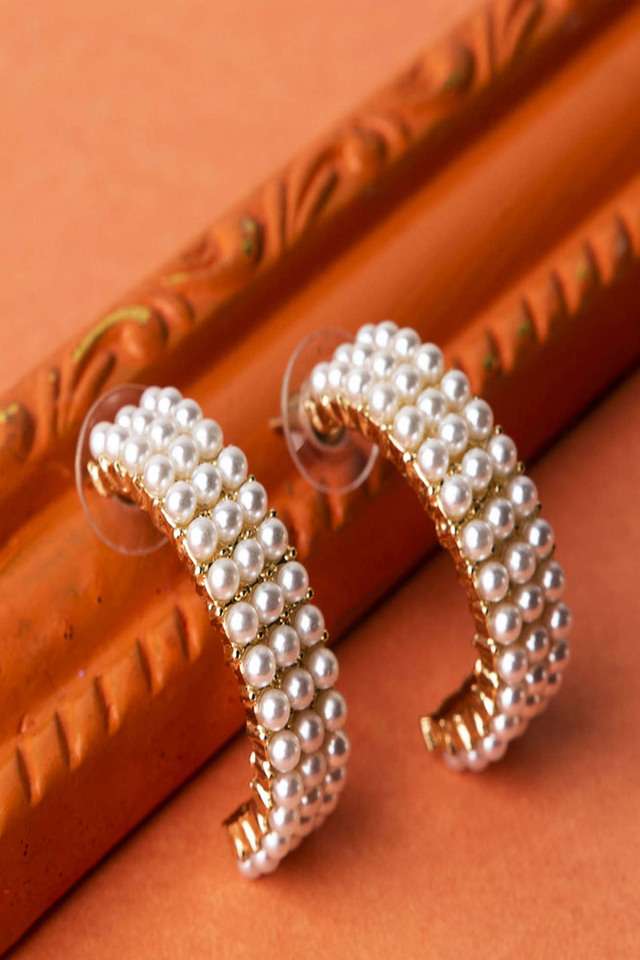 Studded-Elliptical-Hoop-Earrings