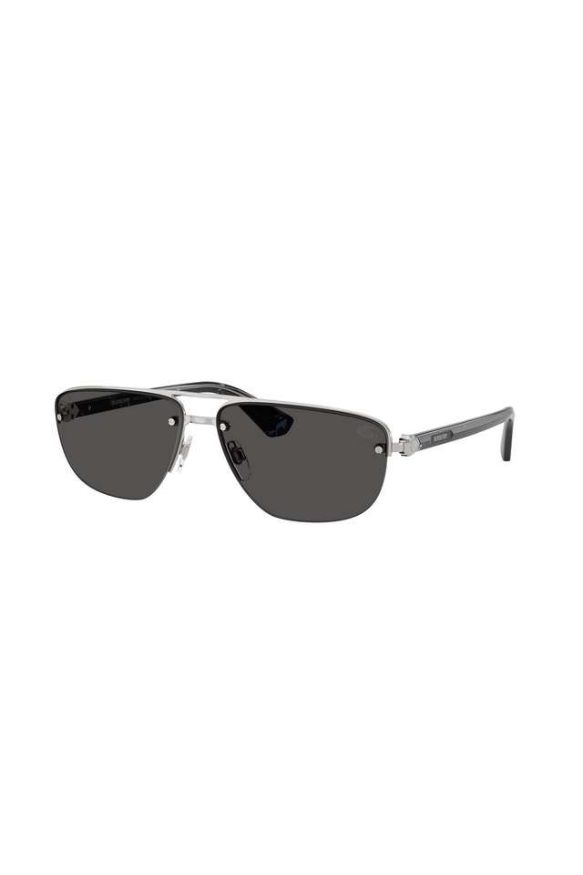 Men-Half-Rim-Non-Polarized-Irregular-Sunglasses---0BE3164