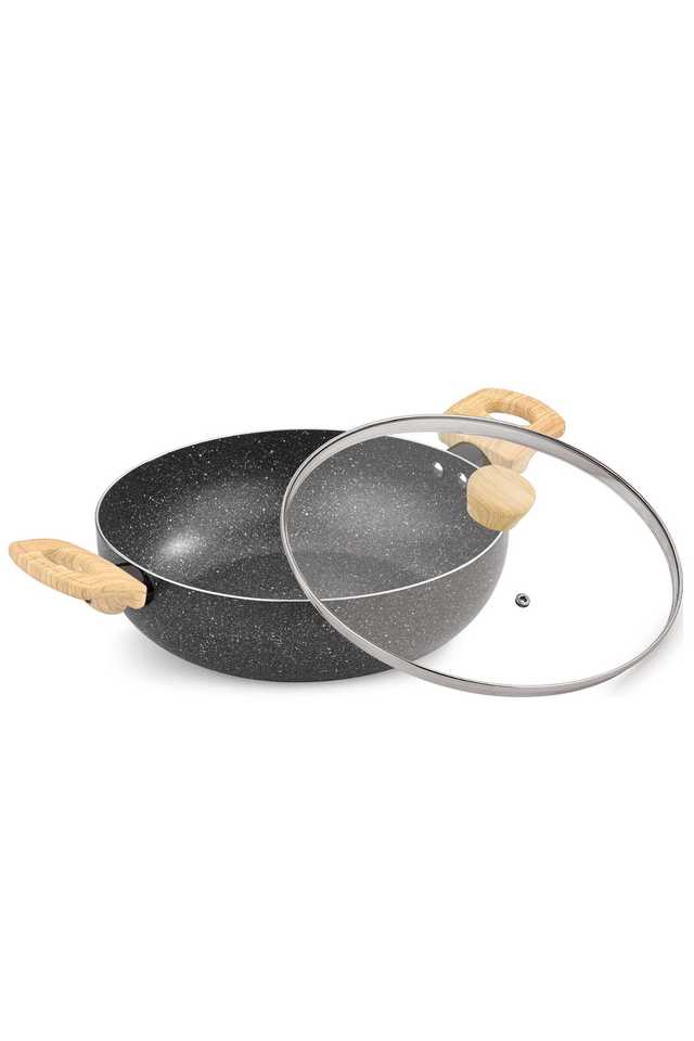 Earth-Black-Non-Stick-Kadai-28Cm