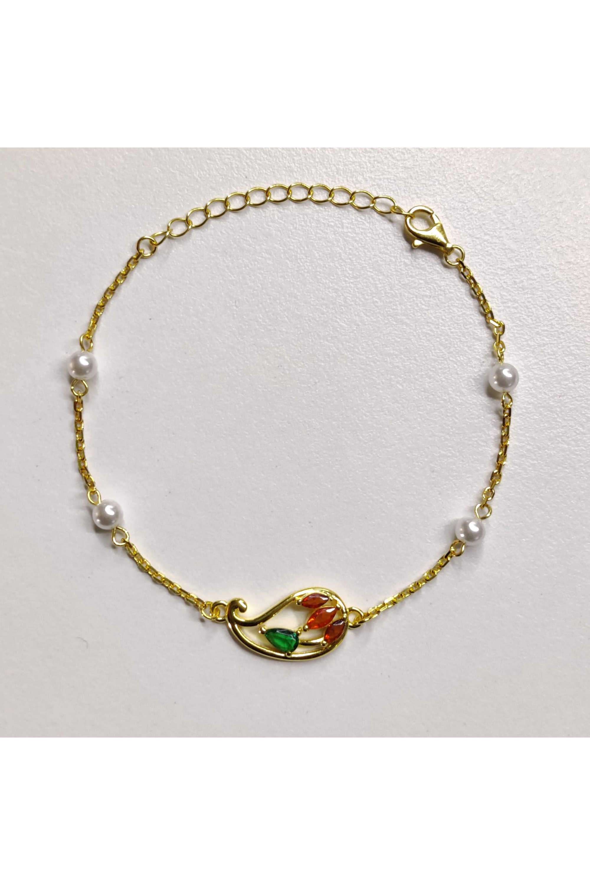 Shakti-collection-Cubic-Zirconia-Silver-Ethnic-Women-Bracelets