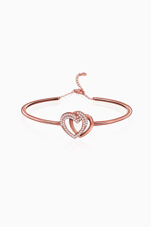 Rosegold-Interlocked-Heart-Duo-Bracelet