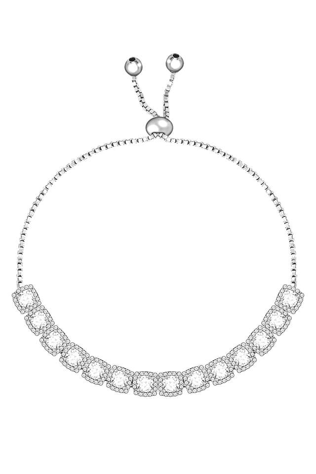 Cubic-Zirconia-Sterling-Silver-Adjustable-Western-Bracelets