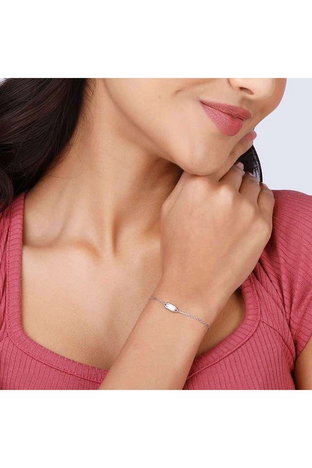 Silver-Treasure-Baguette-Bracelet
