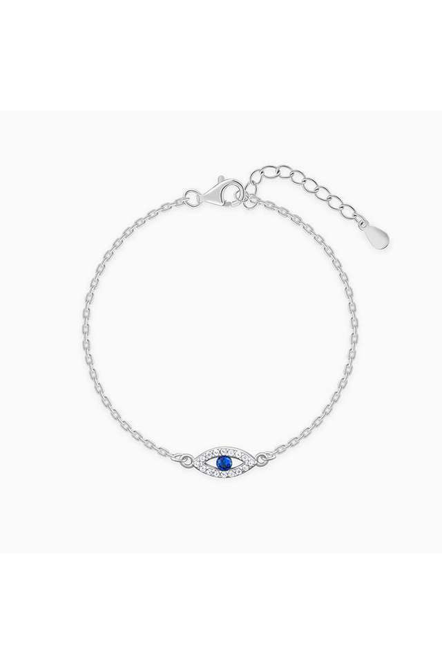Silver-Evil-Eye-Blue-Bracelet