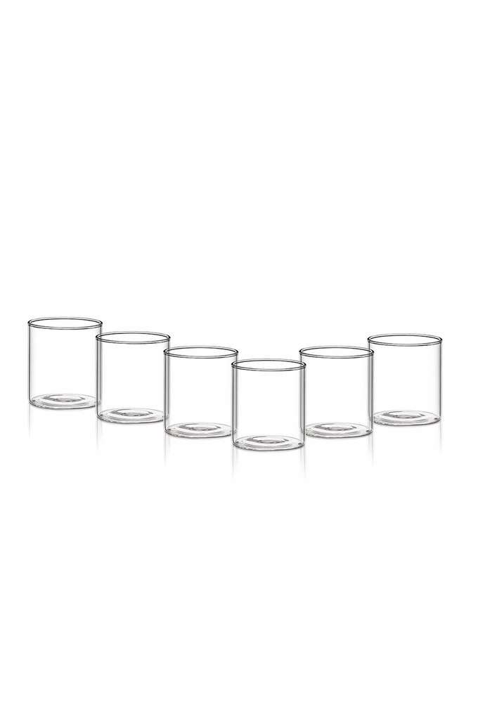 Vision-Small-Squat-Glass-205-ml-+-20-ml-Set-of-6-Green