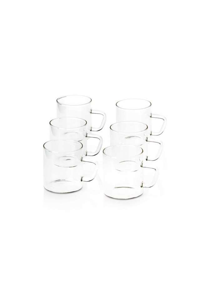 Vision-Tea-N-Coffee-Glass-Mug-Set-Of-6---Microwave-Safe-190-ml