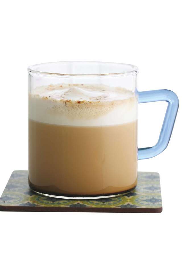 Vision-Tea-N-Coffee-Glass-Mug-Set-Of-6---Microwave-Safe-Blue-Handle-190-ml