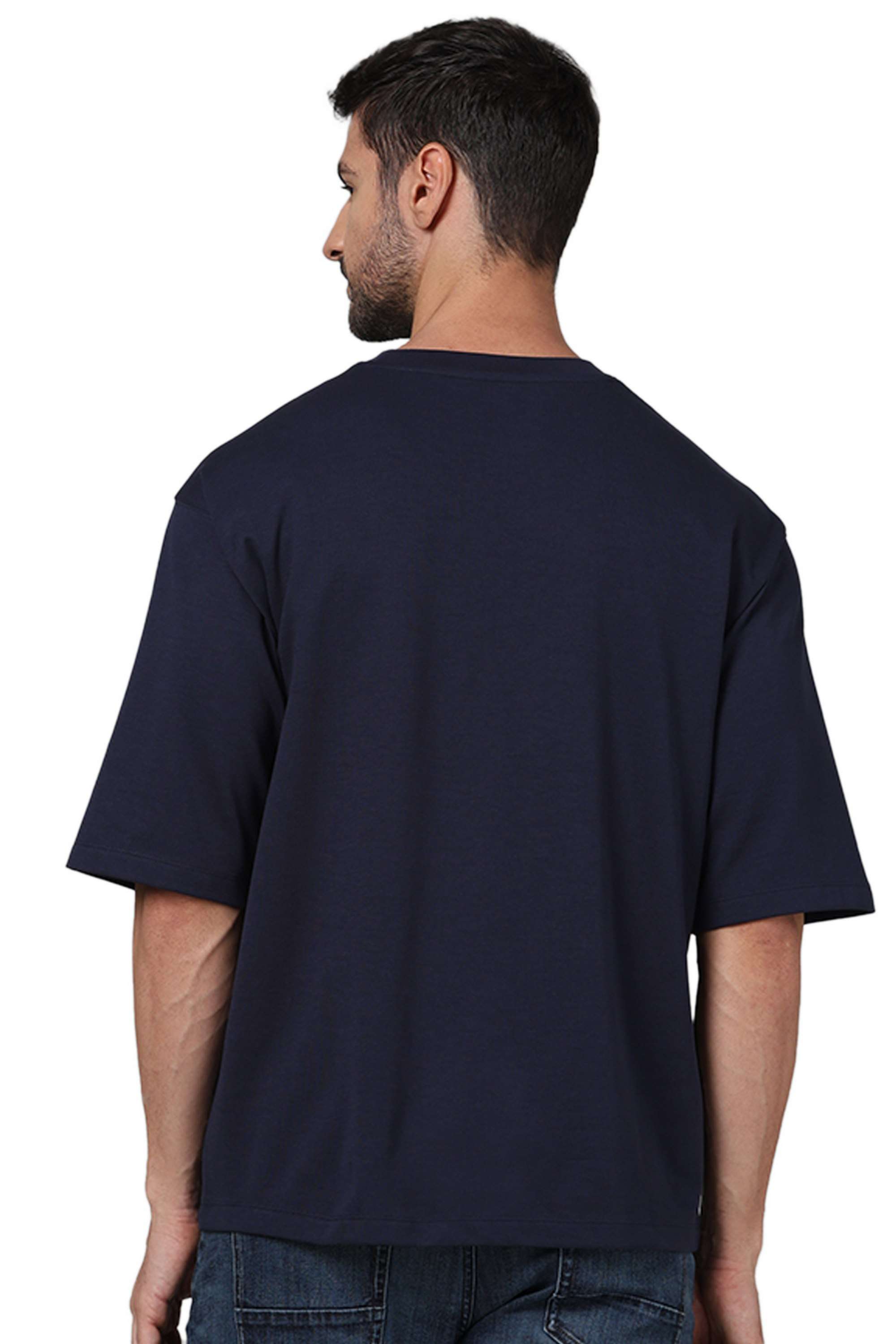 Solid-Cotton-Round-Neck-Men-s-T-Shirt