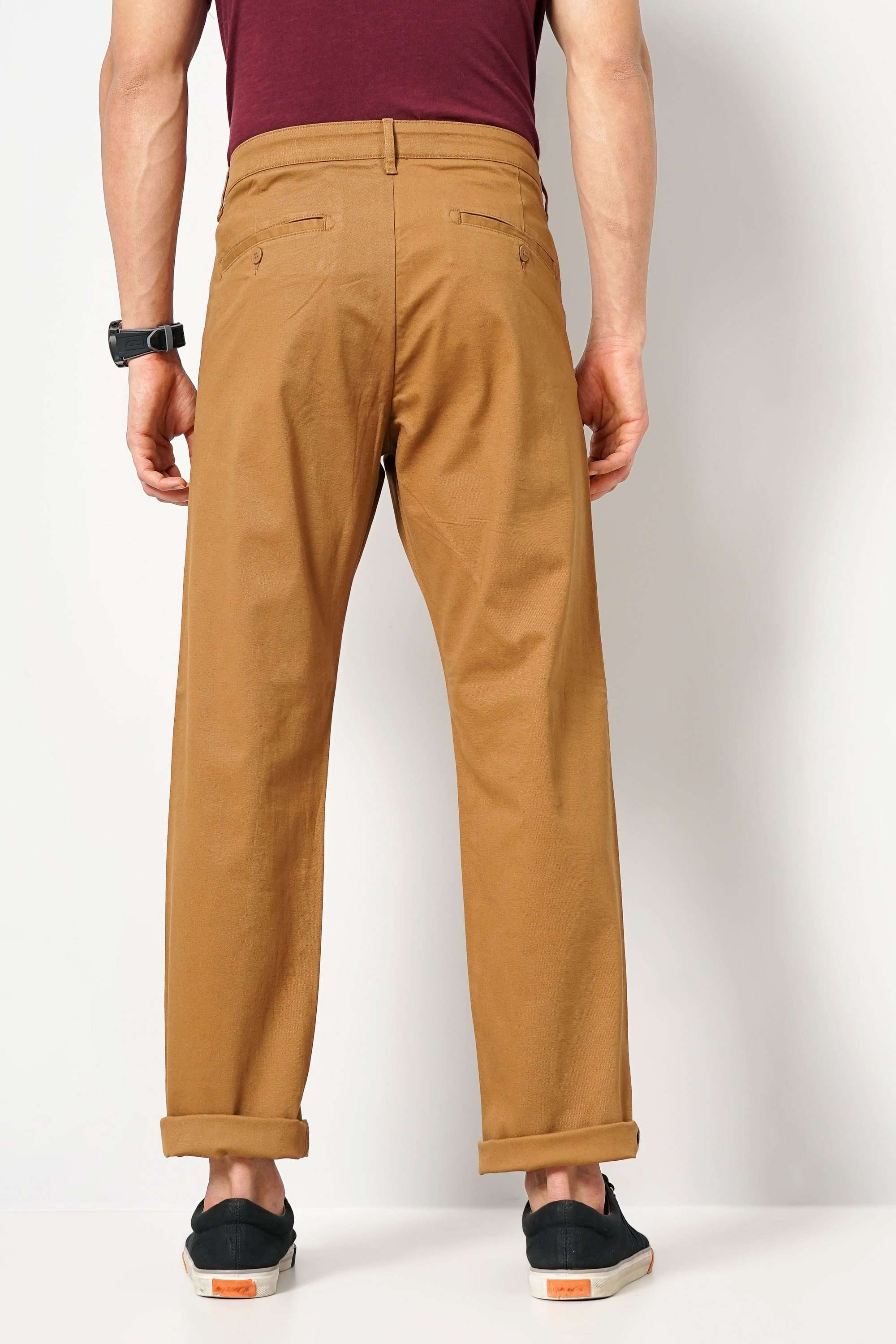 Solid-Cotton-Regular-Fit-Men-s-Casual-Trousers