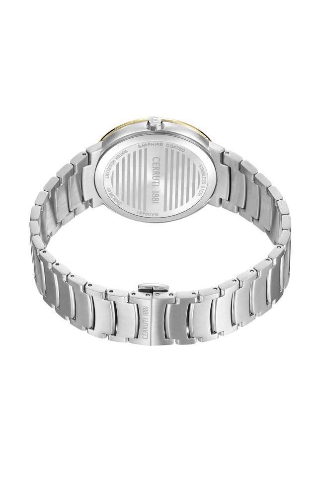 Quartz-33.5-mm-Green-Dial-Silver-Analogue-Wrist-Watch-For-Men---CECIWGA0043104W