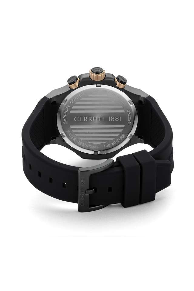 Buy CERRUTI 1881 Black Lucardo Men's 34 mm Quartz Chronograph