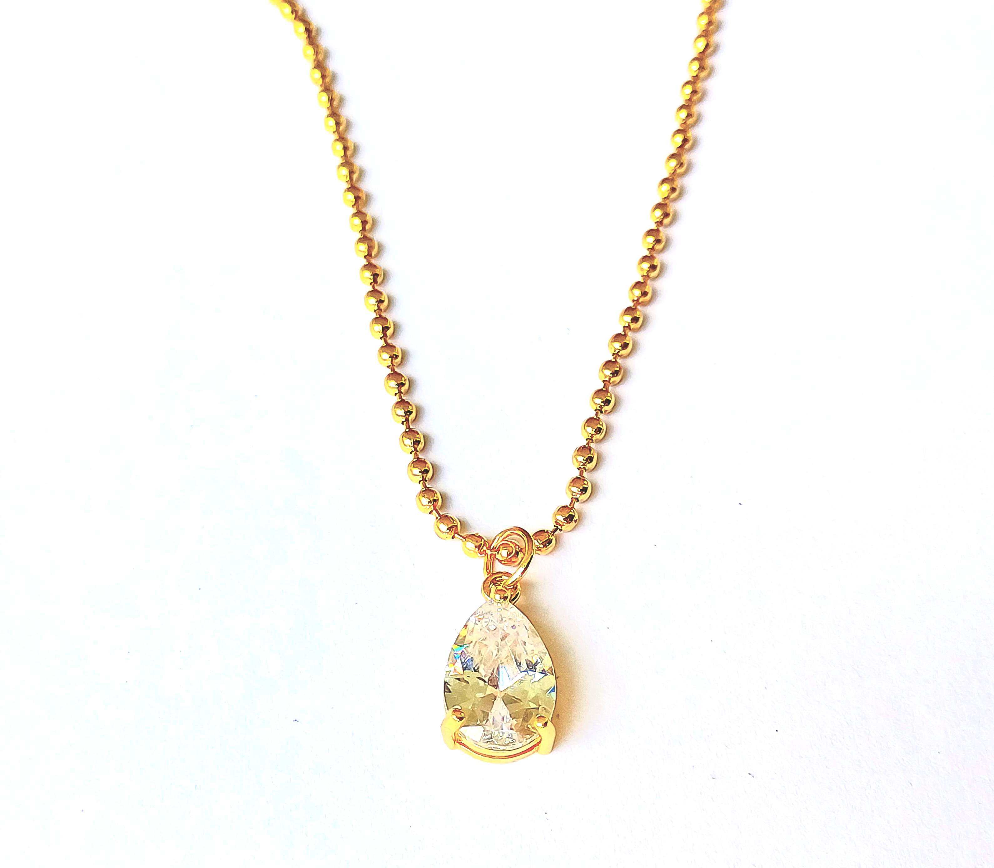 Cubic-Zirconia-Casual-Wear-Necklace