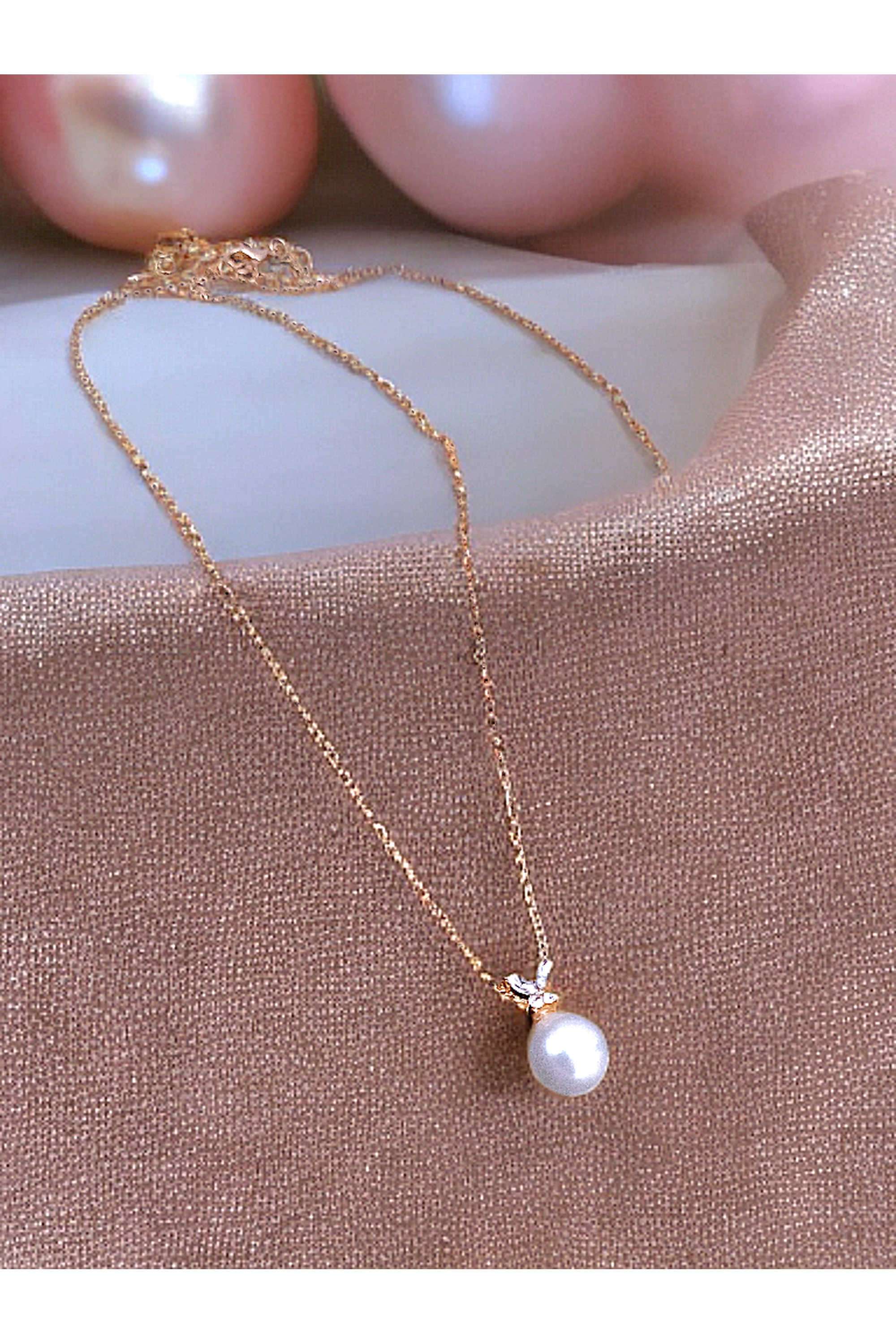 Metal-Pearl-Casual-Wear-Women-Necklaces